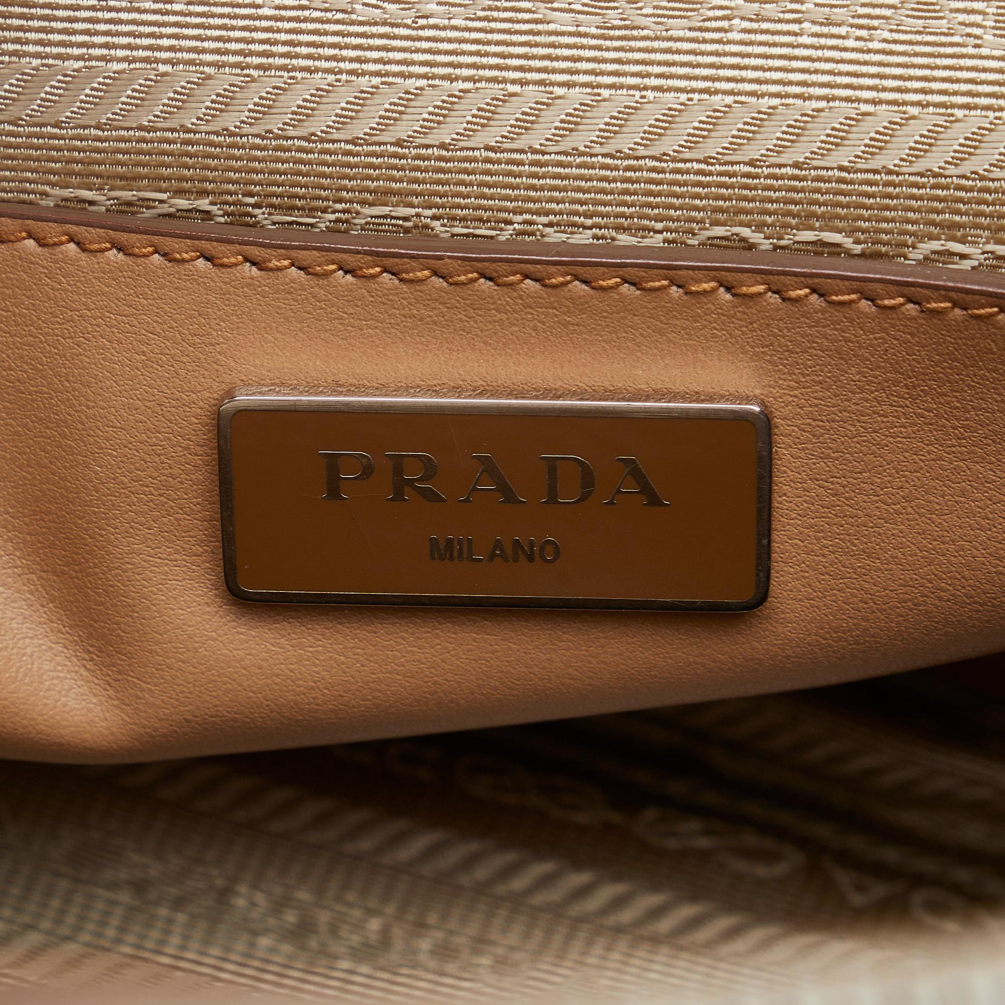 Prada Twin Pocket Leather Handbag (SHG-qE770v)