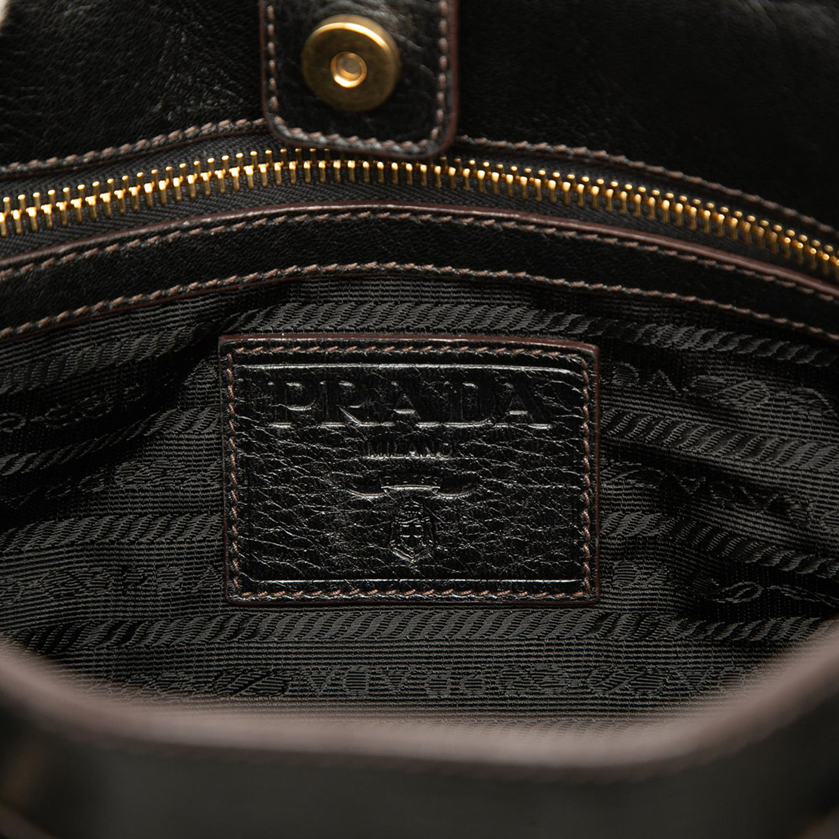 Prada Velluto Burnout and Canvas Canapa Logo Convertible Tote