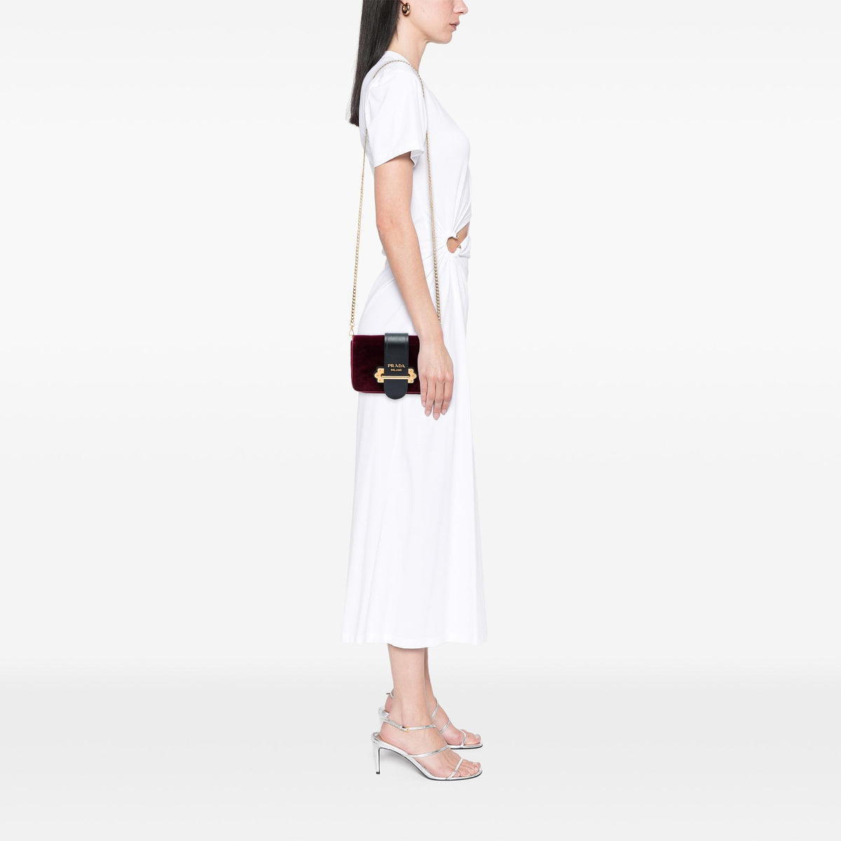 Prada Velvet Cahier Convertible Belt Bag
