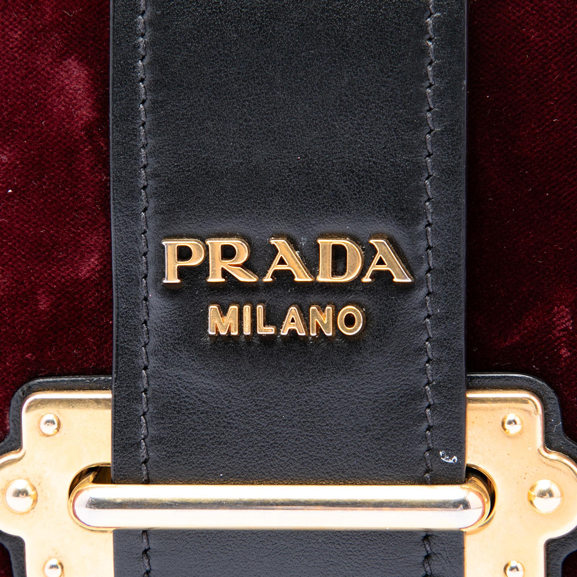 Prada Velvet Cahier Crossbody