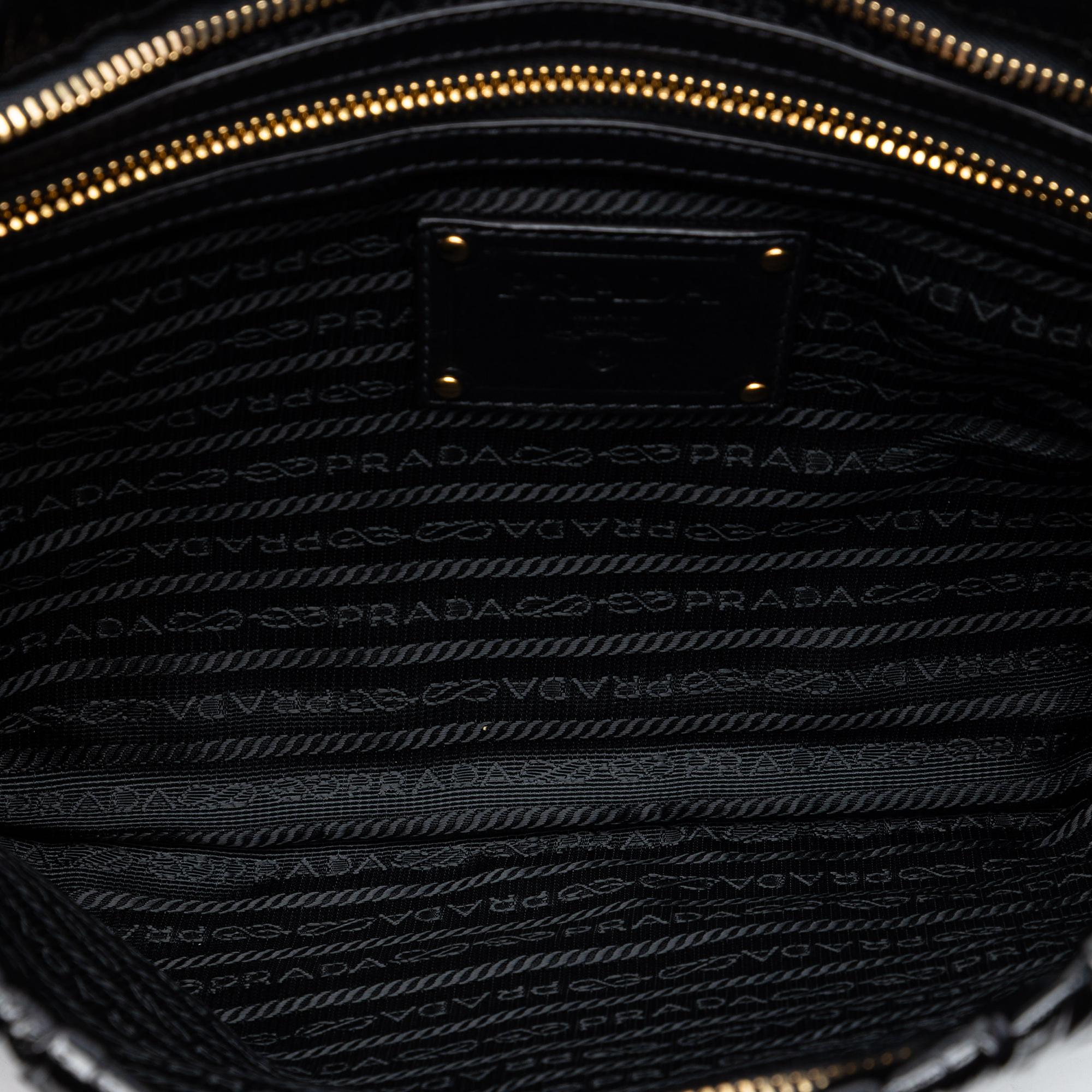 Prada Vernice Gaufre Clutch
