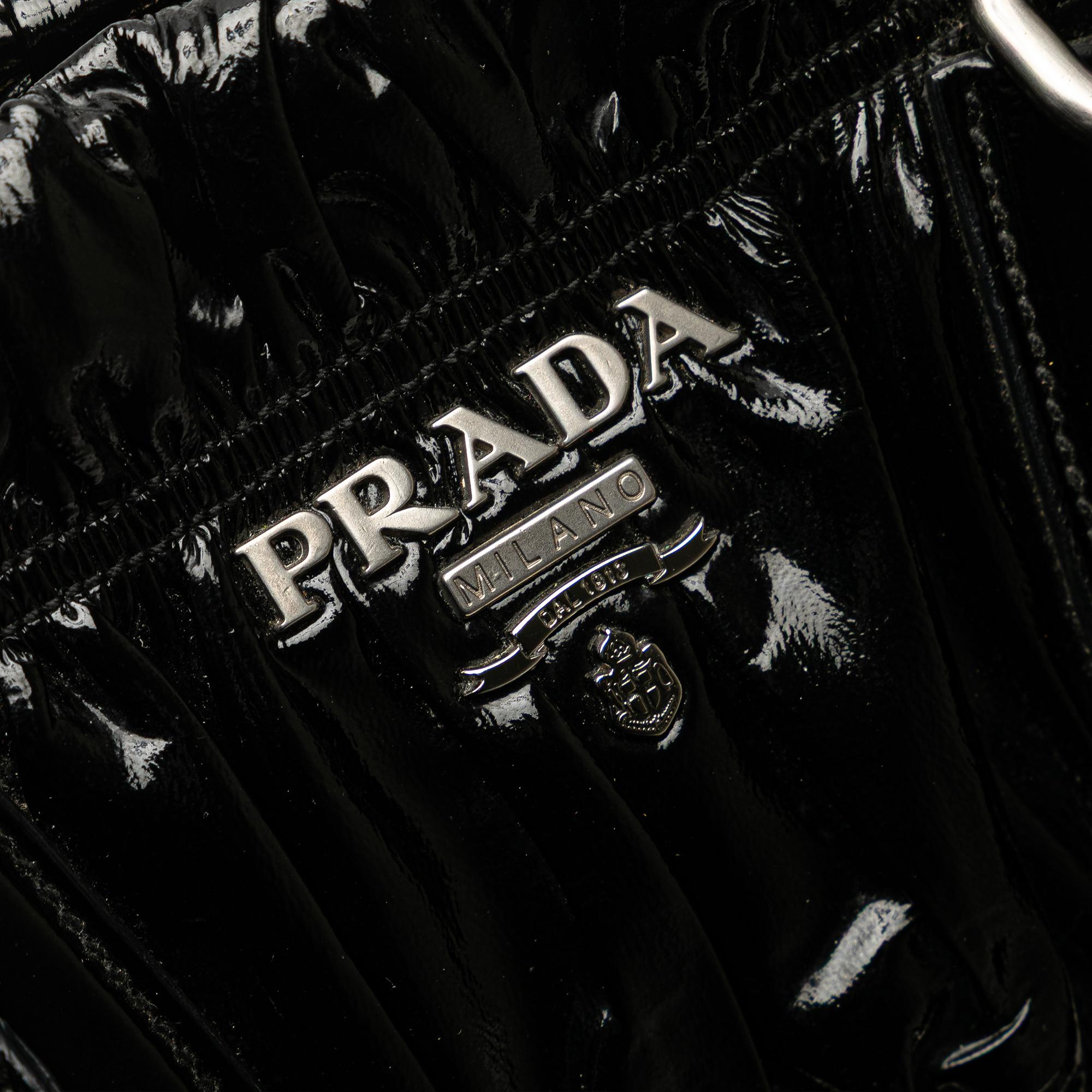Prada Vernice Gaufre Satchel