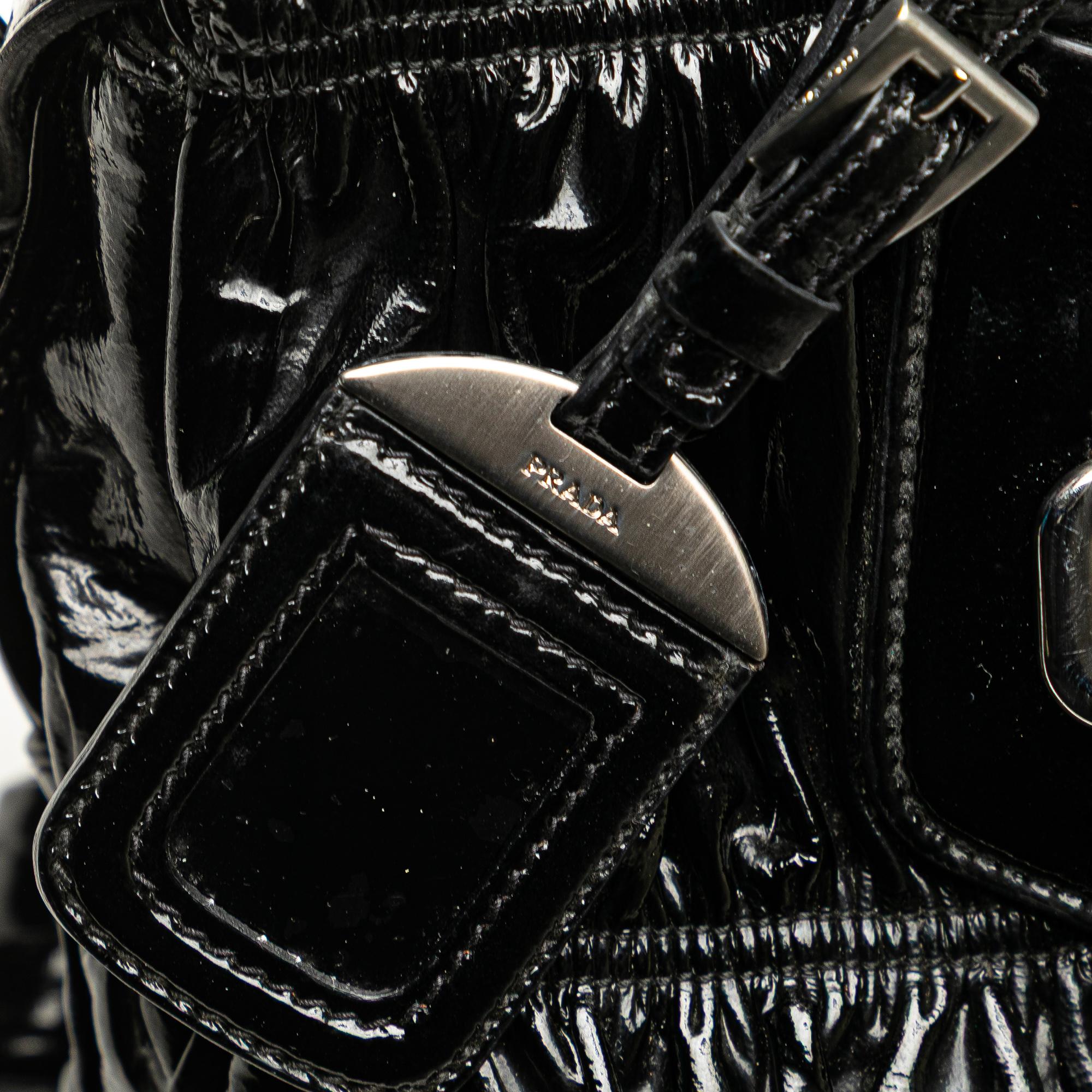 Prada Vernice Gaufre Satchel