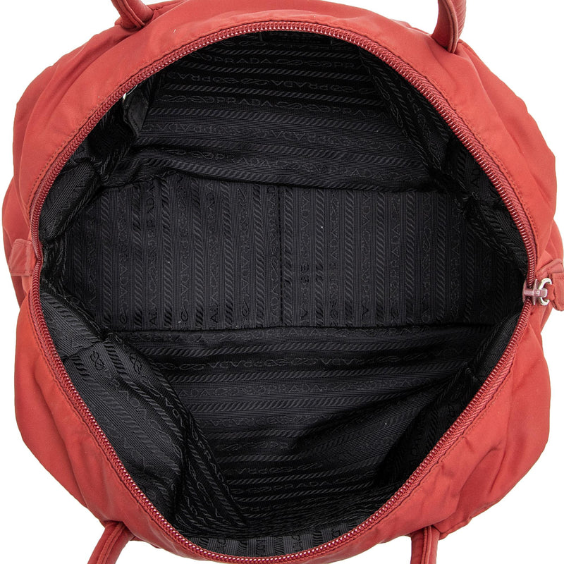 Prada Tessuto Bowler Bag (SHF-91oaWV)