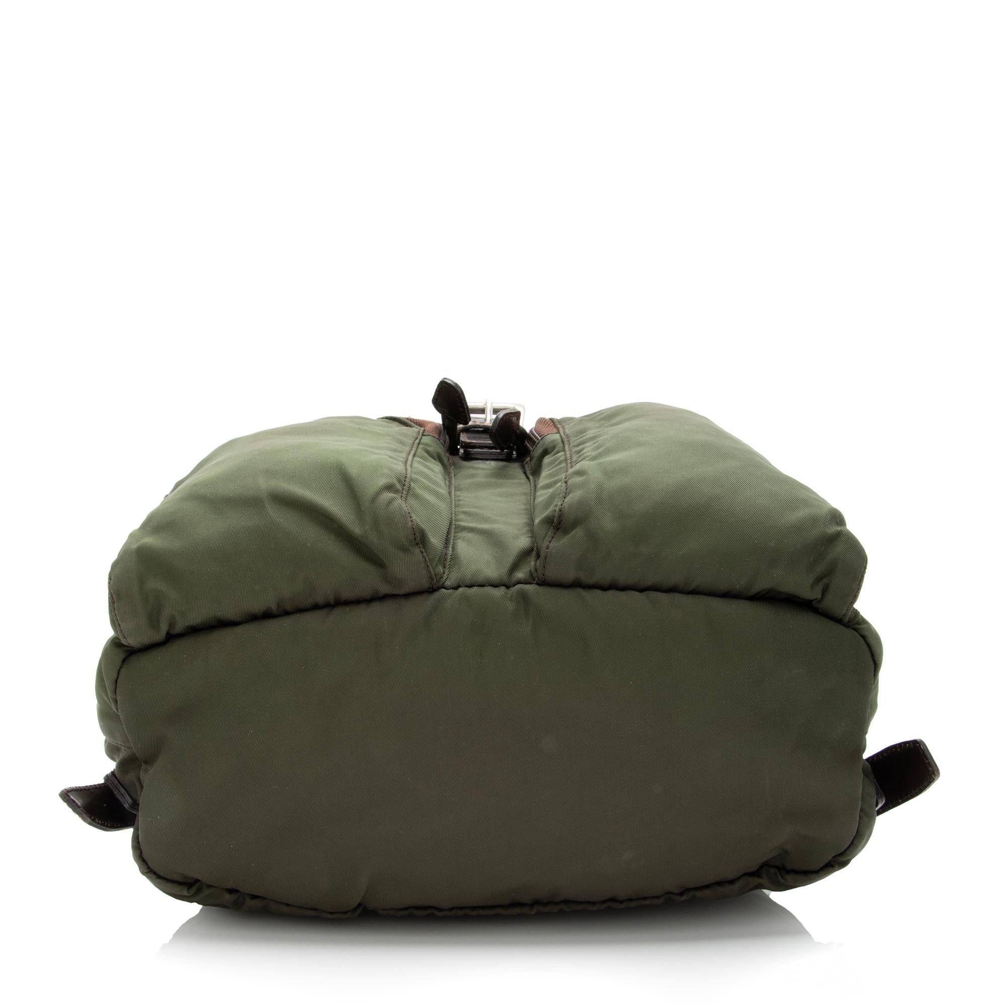 Prada Vintage Tessuto Double Pocket Small Backpack (SHF-23923)