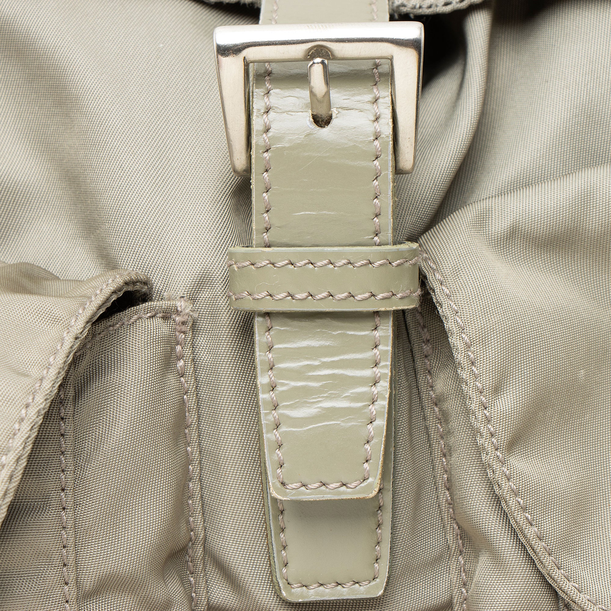 Prada Vintage Tessuto Double Pocket Small Backpack