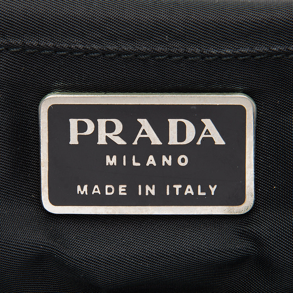 Prada Vintage Tessuto Travel Zip Around Tote (SHF-12393)