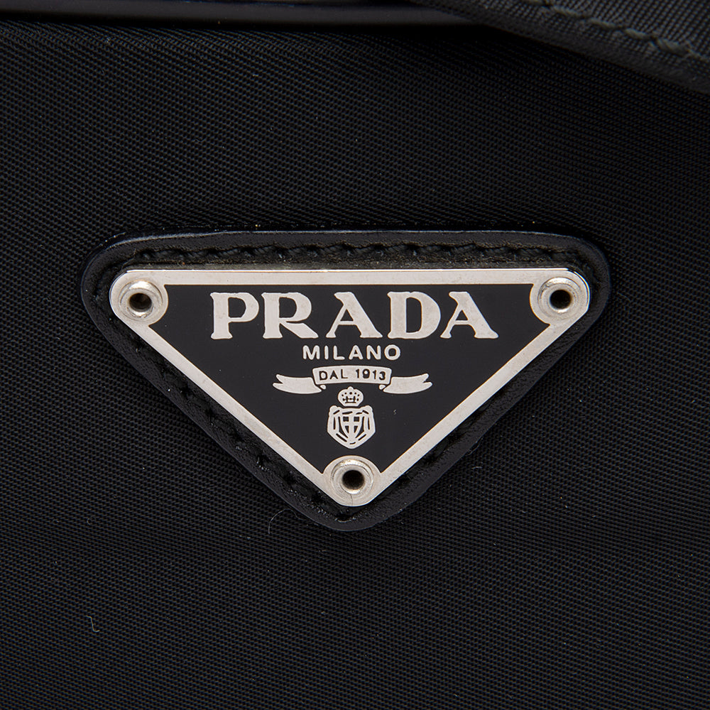 Prada Vintage Tessuto Travel Zip Around Tote (SHF-12393)