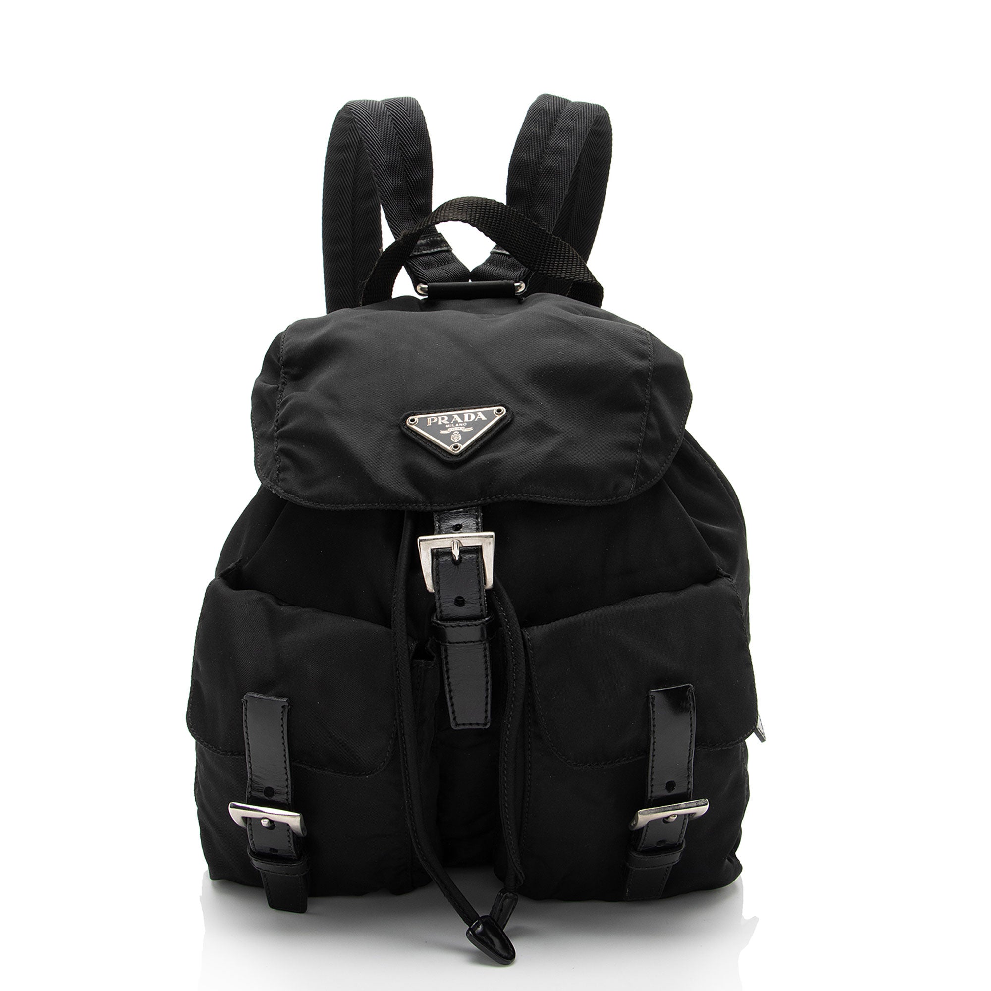 Prada Vintage Vela Double Pocket Small Backpack (SHF-CSDmuA)