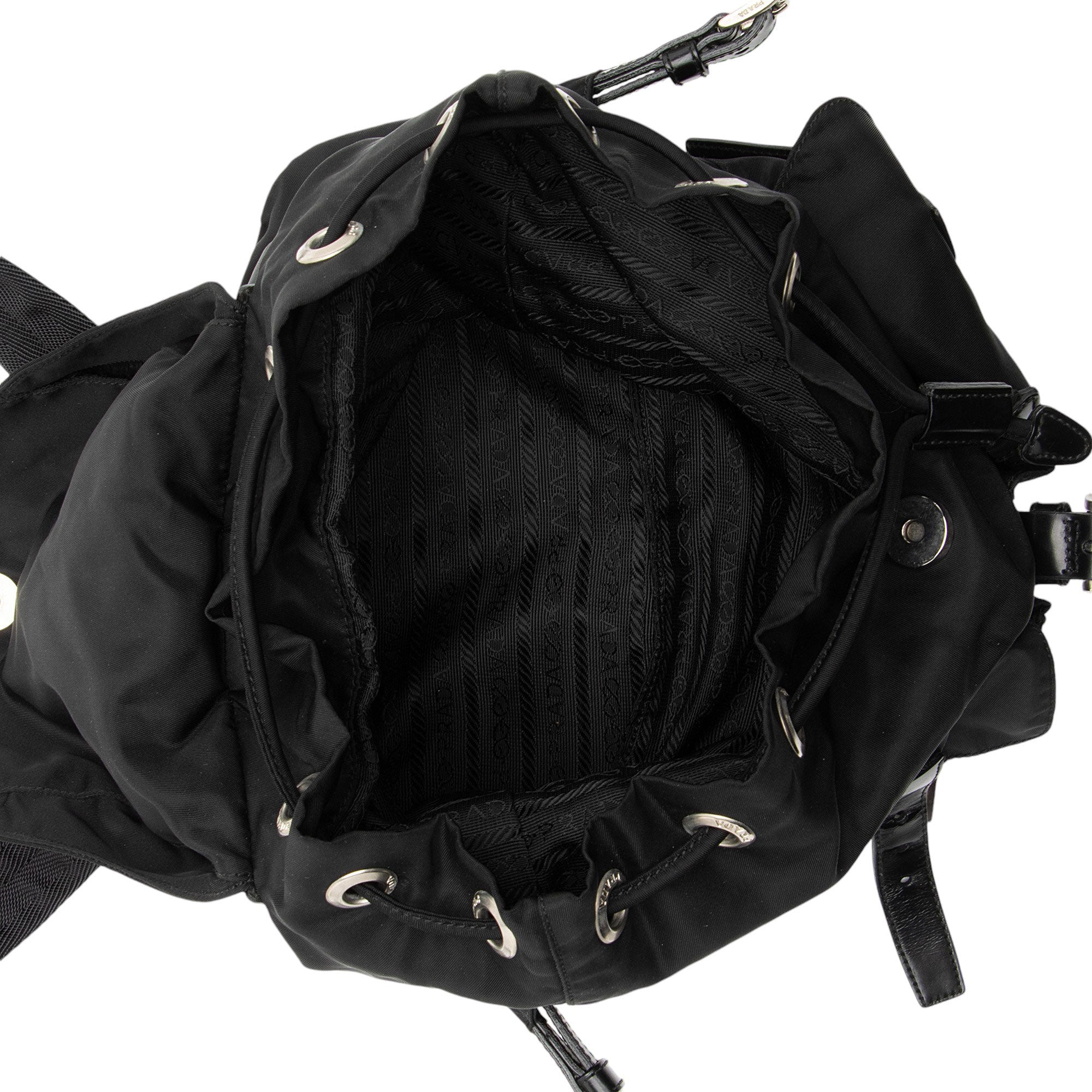 Prada Vintage Vela Double Pocket Small Backpack (SHF-CSDmuA)
