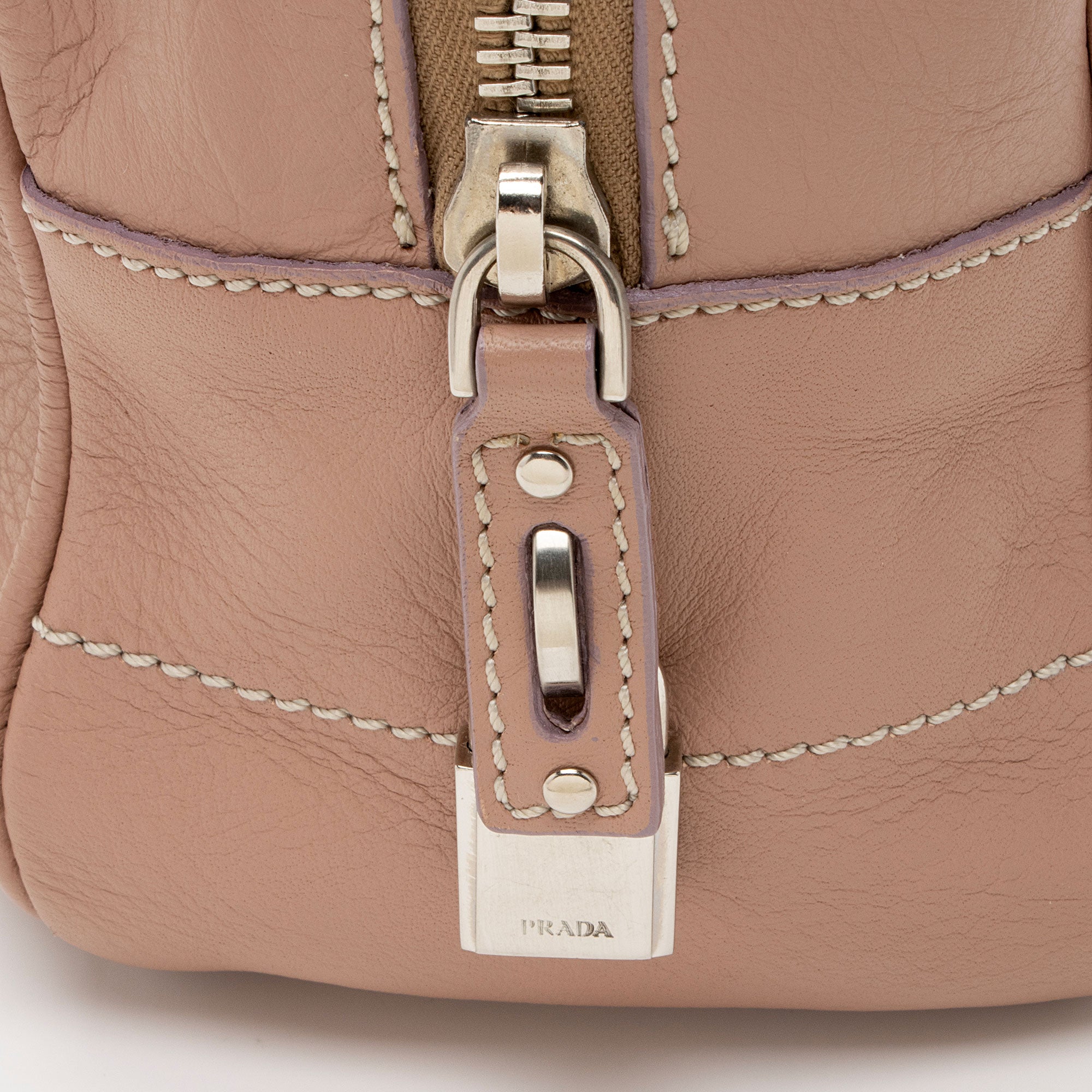 Prada Vitello Daino Bauletto Satchel (SHF-YjLumA)