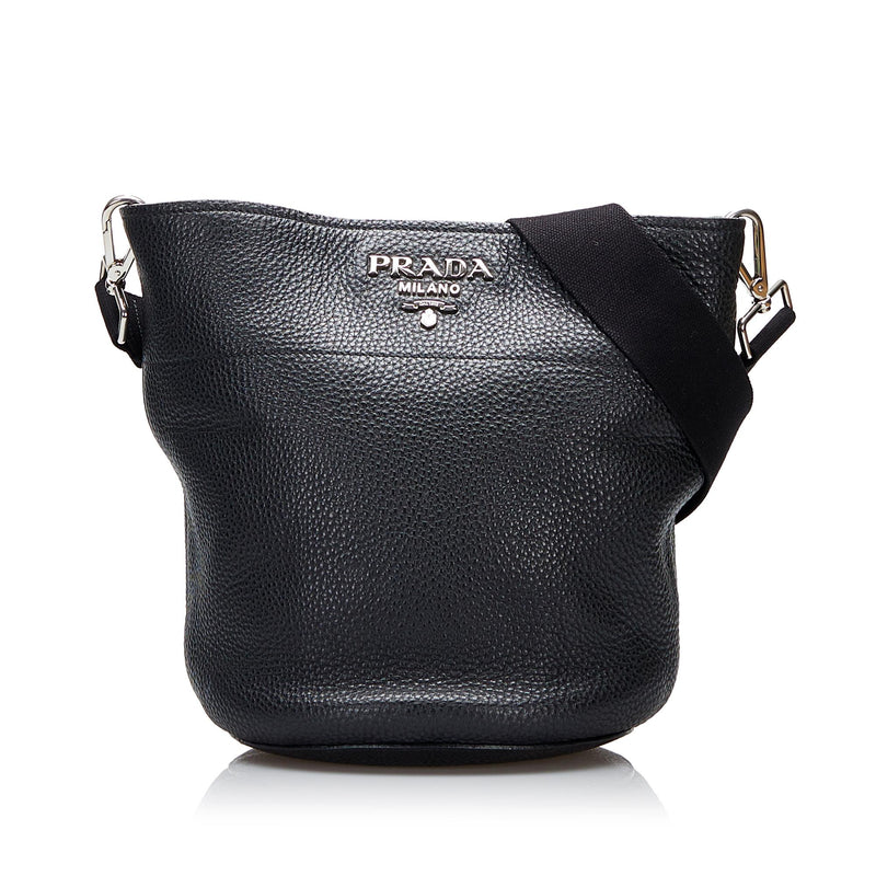 Prada Vitello Daino Bucket Bag (SHG-77KuBD)