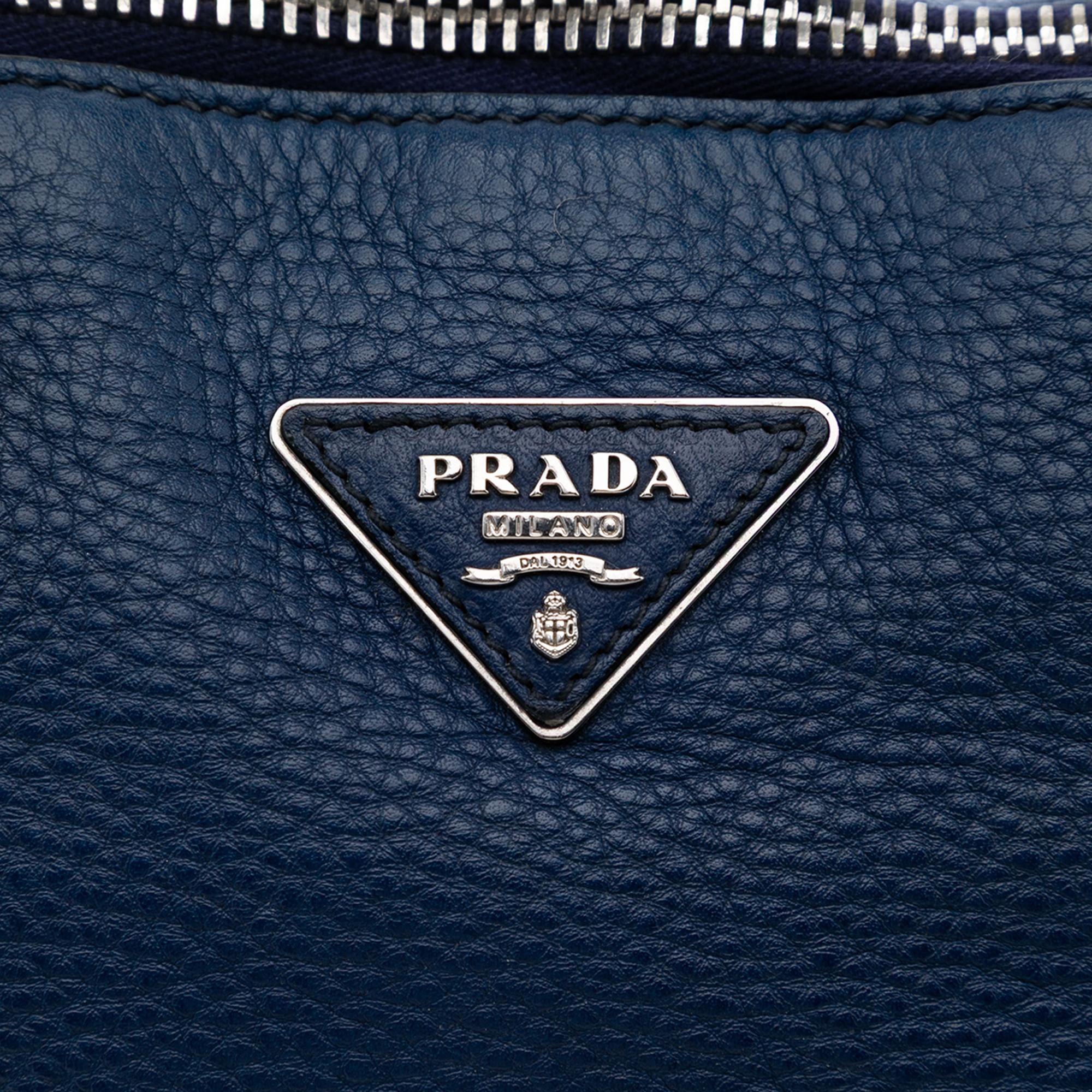 Prada Vitello Daino Double Handle Satchel