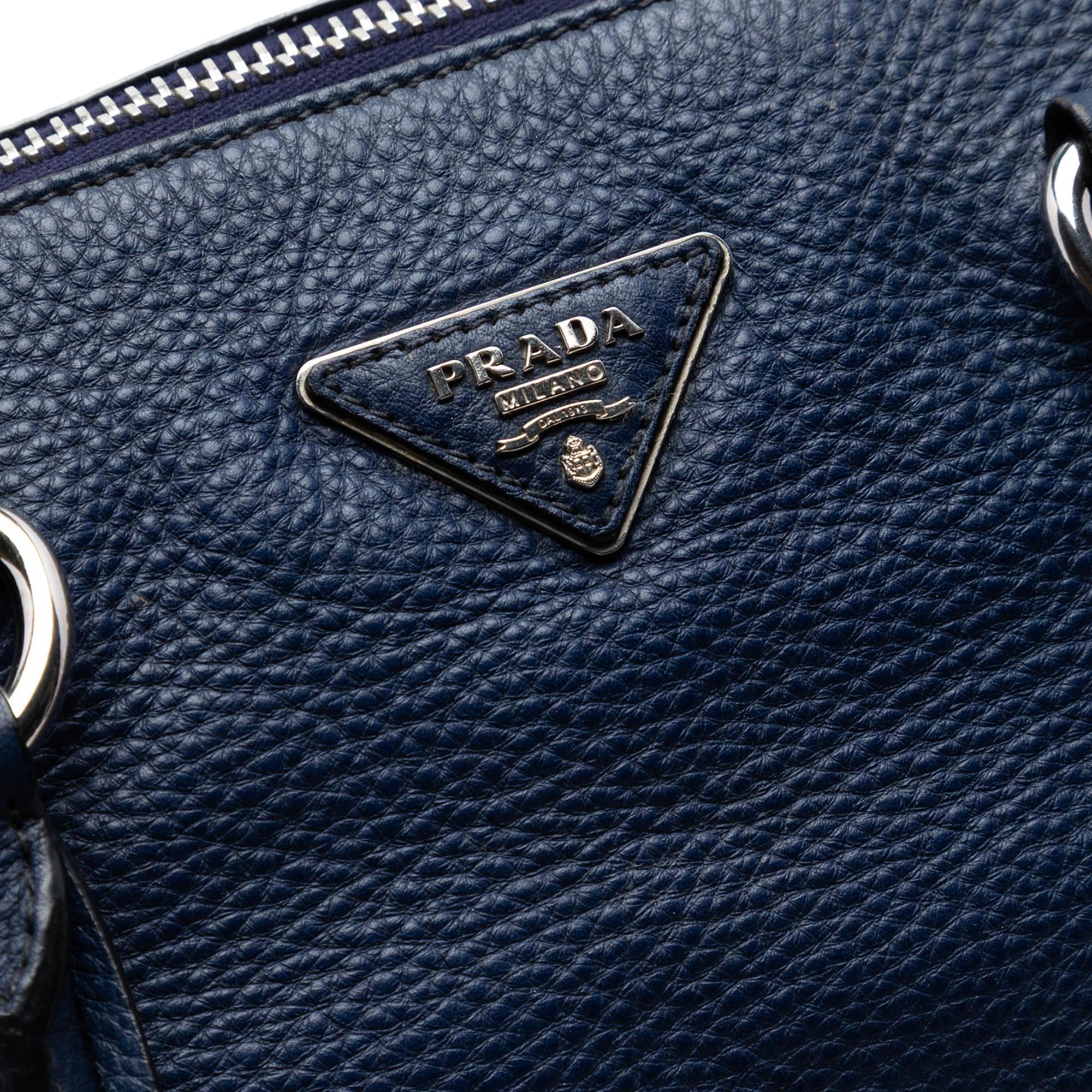 Prada Vitello Daino Double Handle Satchel