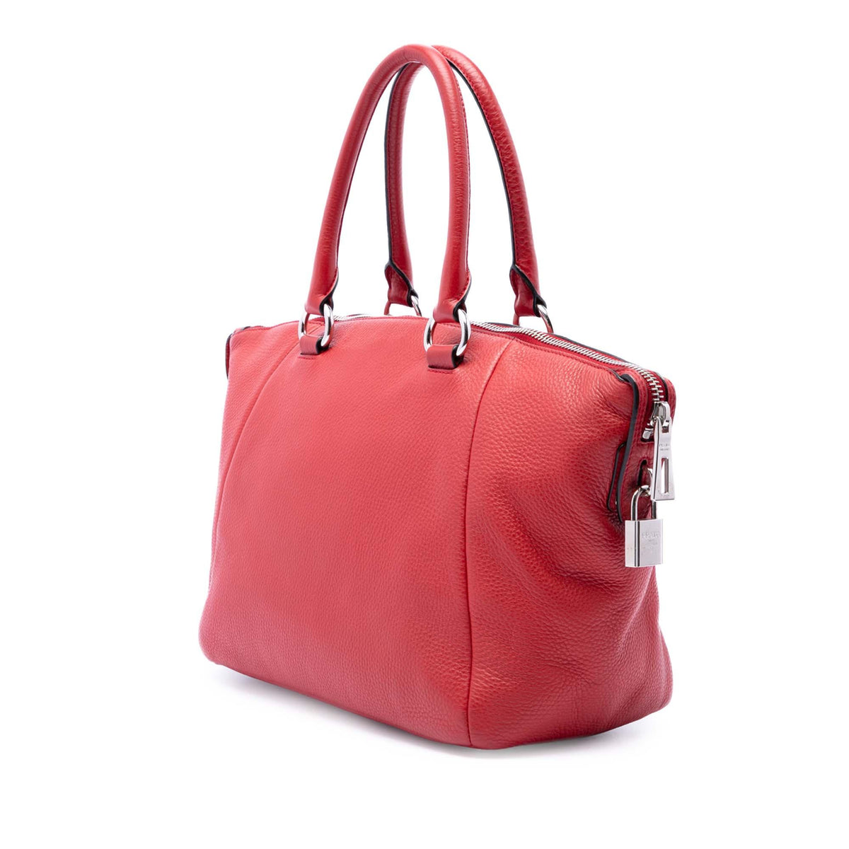 Prada Vitello Daino Double Handle Satchel