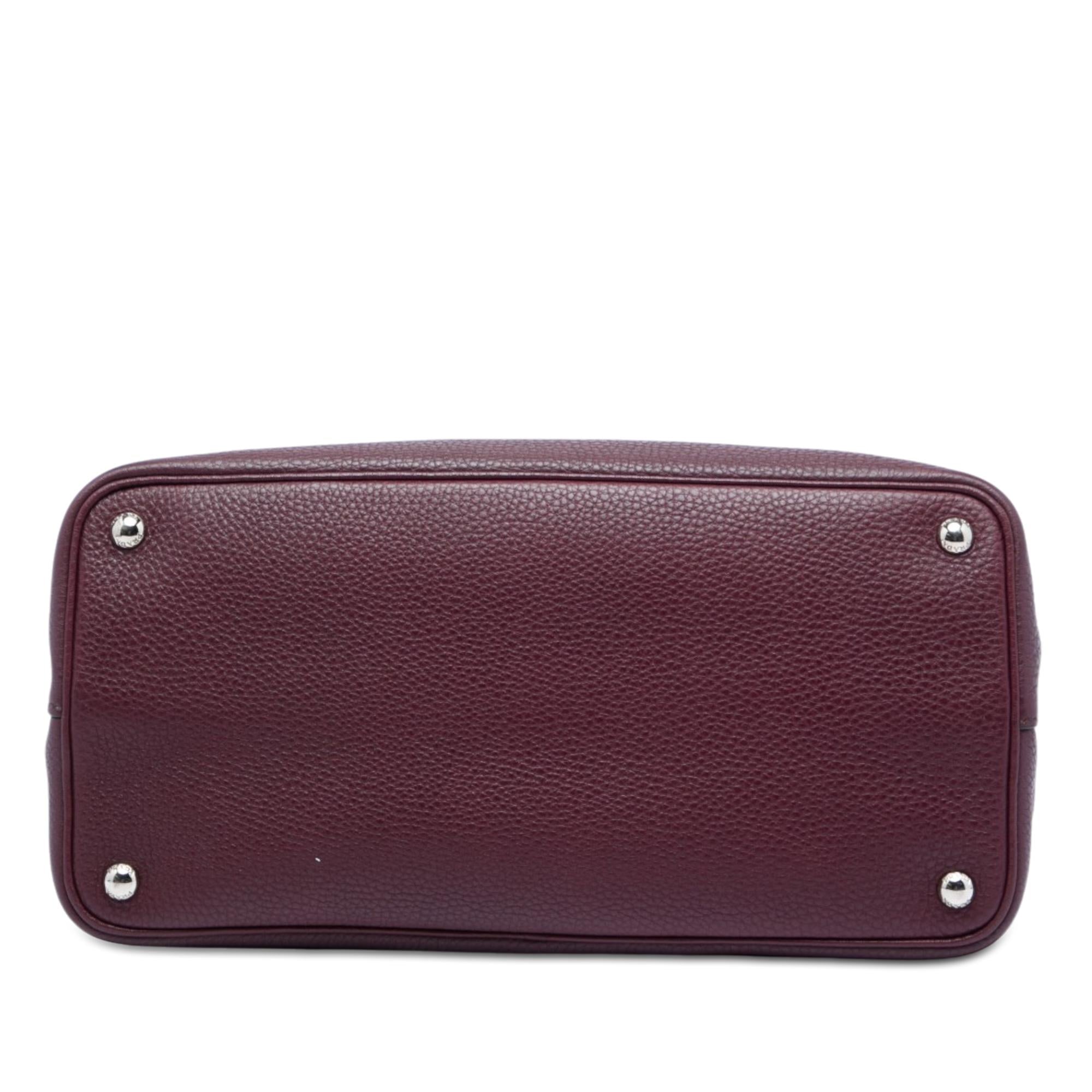 Prada Vitello Daino Double Handle Tote