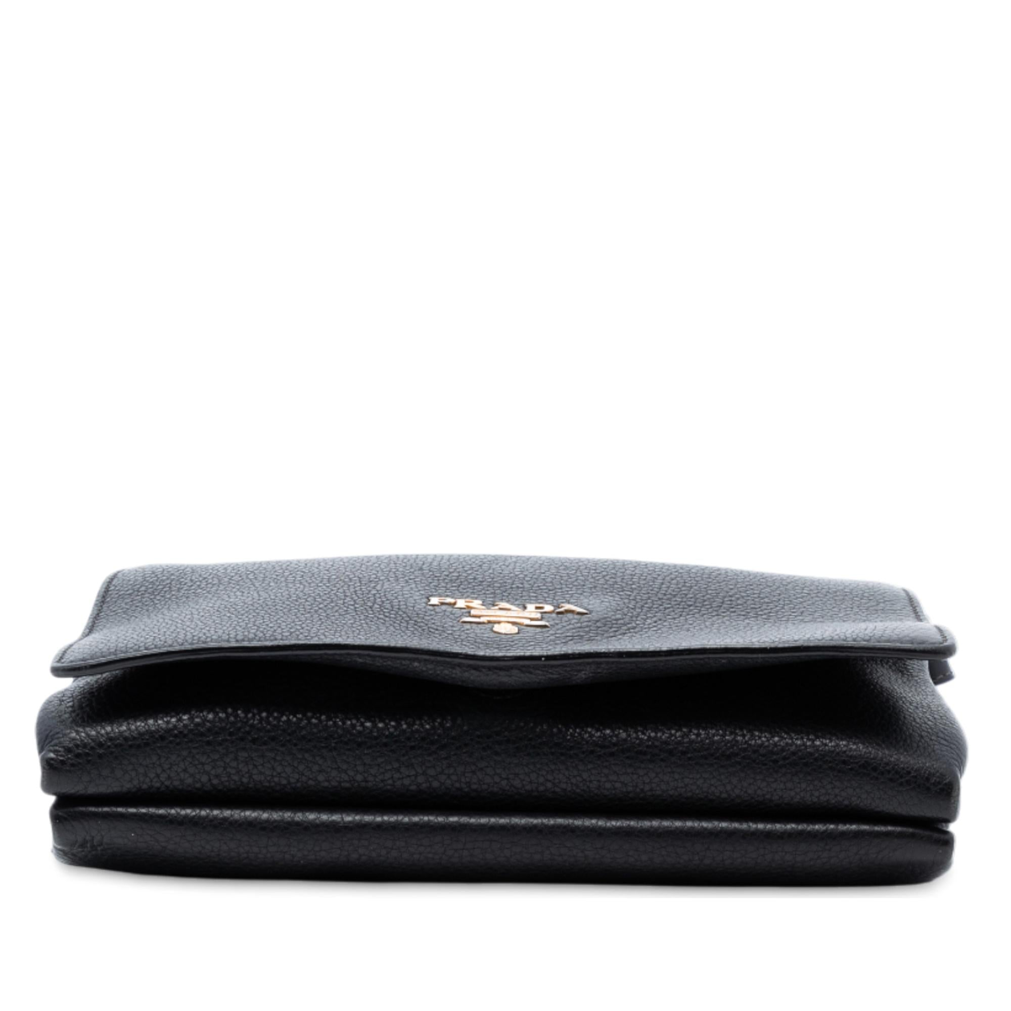 Prada Vitello Daino Flap Crossbody