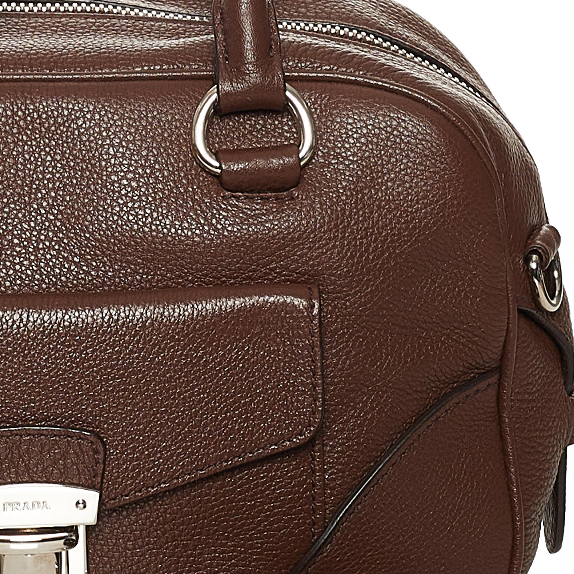 Prada Vitello Daino Front Pocket Boston (SHG-35131)