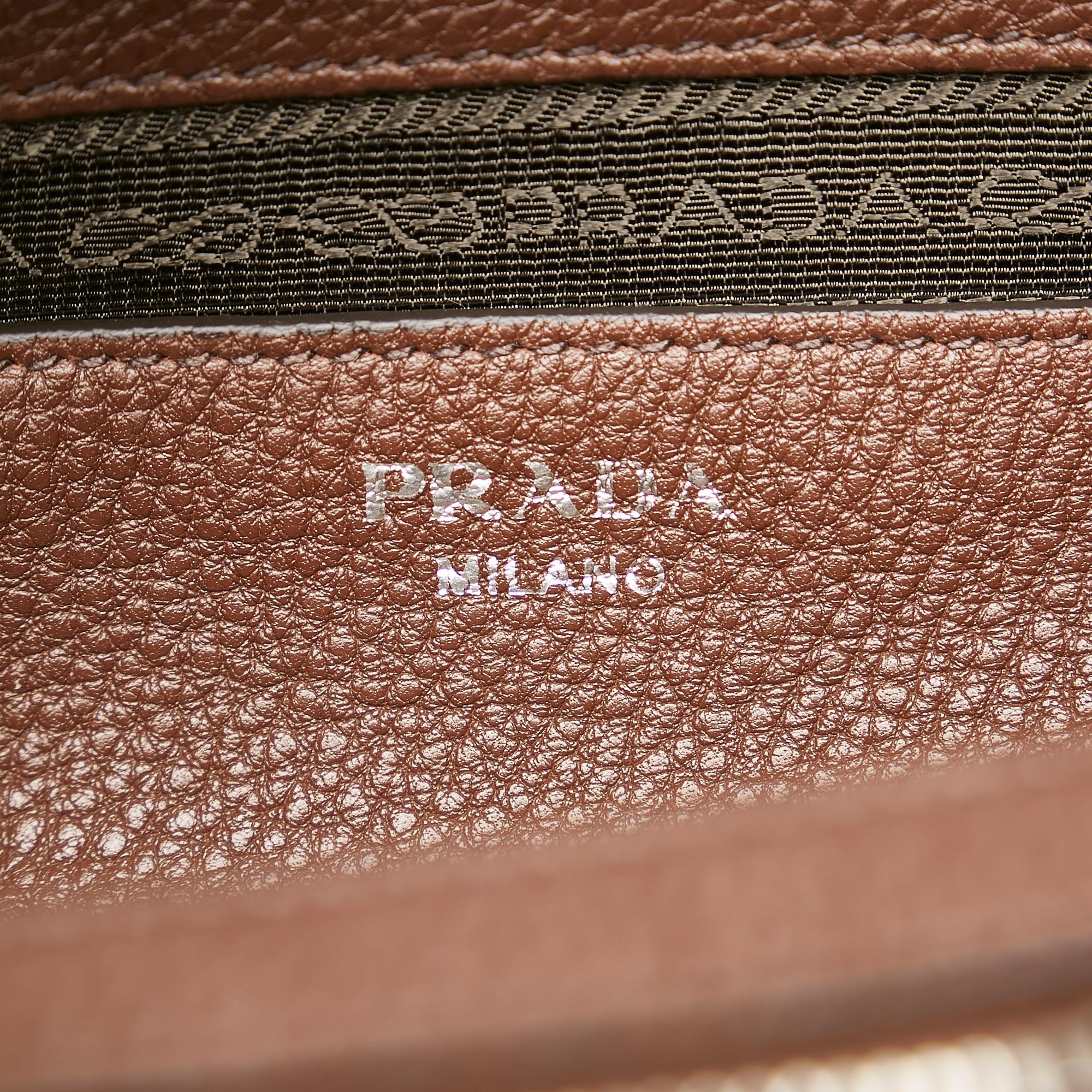 Prada Vitello Daino Front Pocket Boston (SHG-35131)