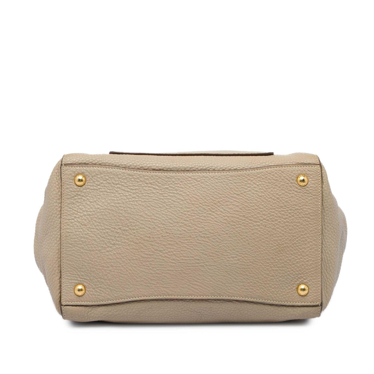 Prada Vitello Daino Front Pocket Open Convertible Tote