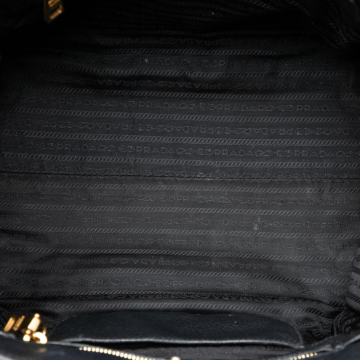 Prada Vitello Daino Front Pocket Open Convertible Tote