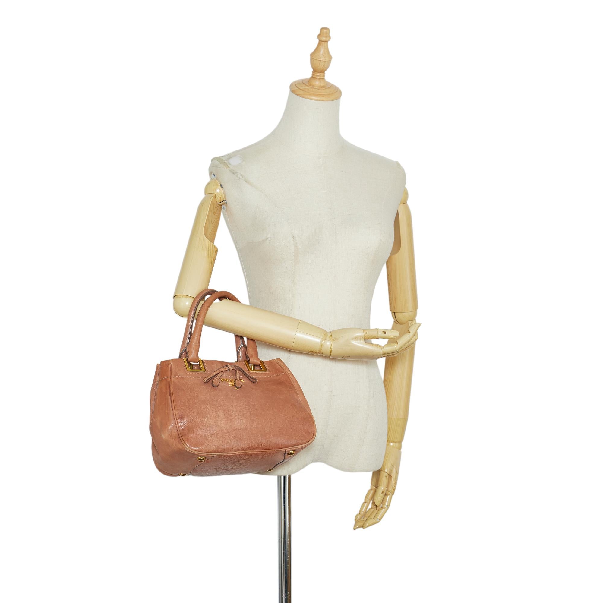 Prada Vitello Daino Handbag (SHG-i80c4f)