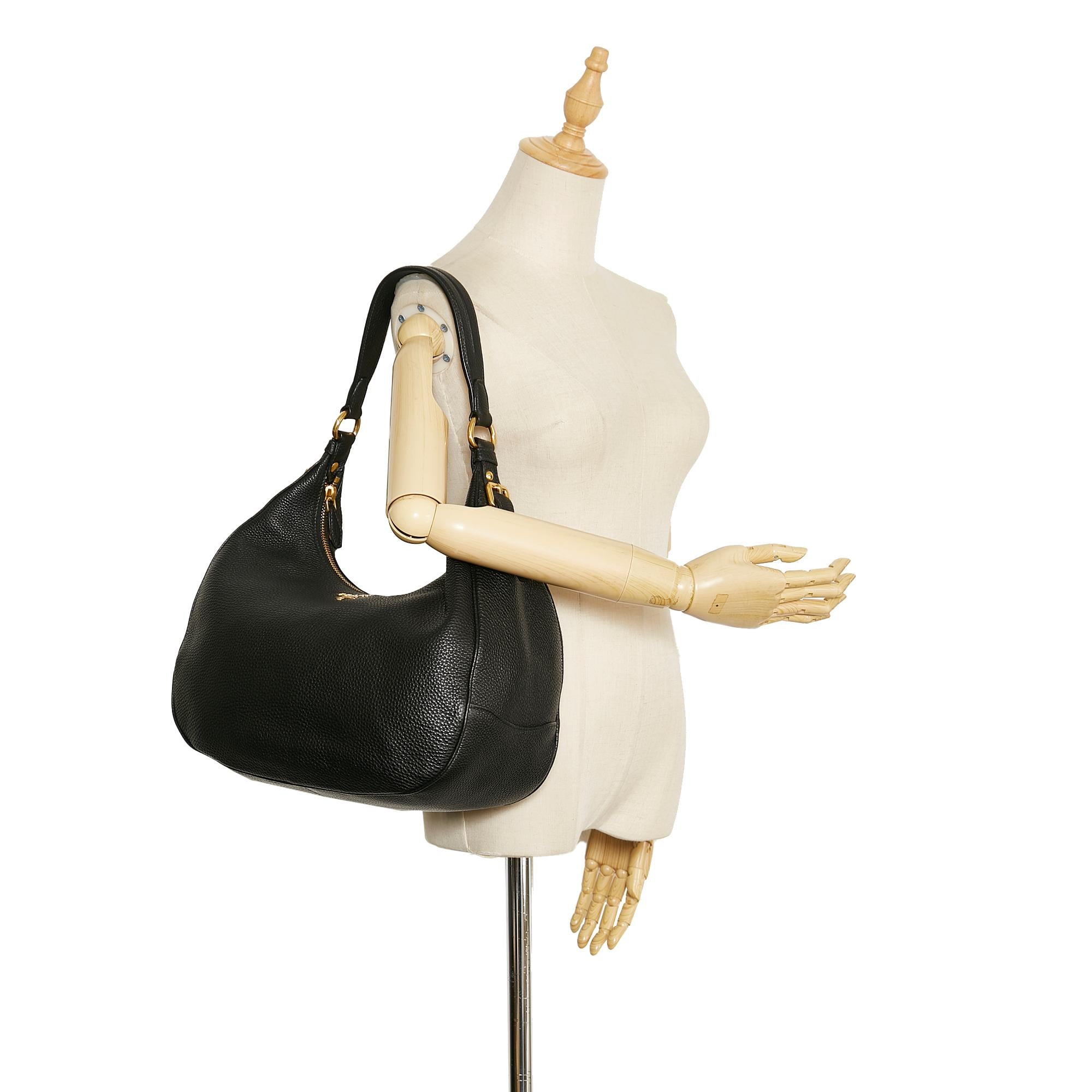 Prada Vitello Daino Hobo (SHG-JzVWwd) Prada Vitello Daino Hobo (SHG-JzVWwd)
