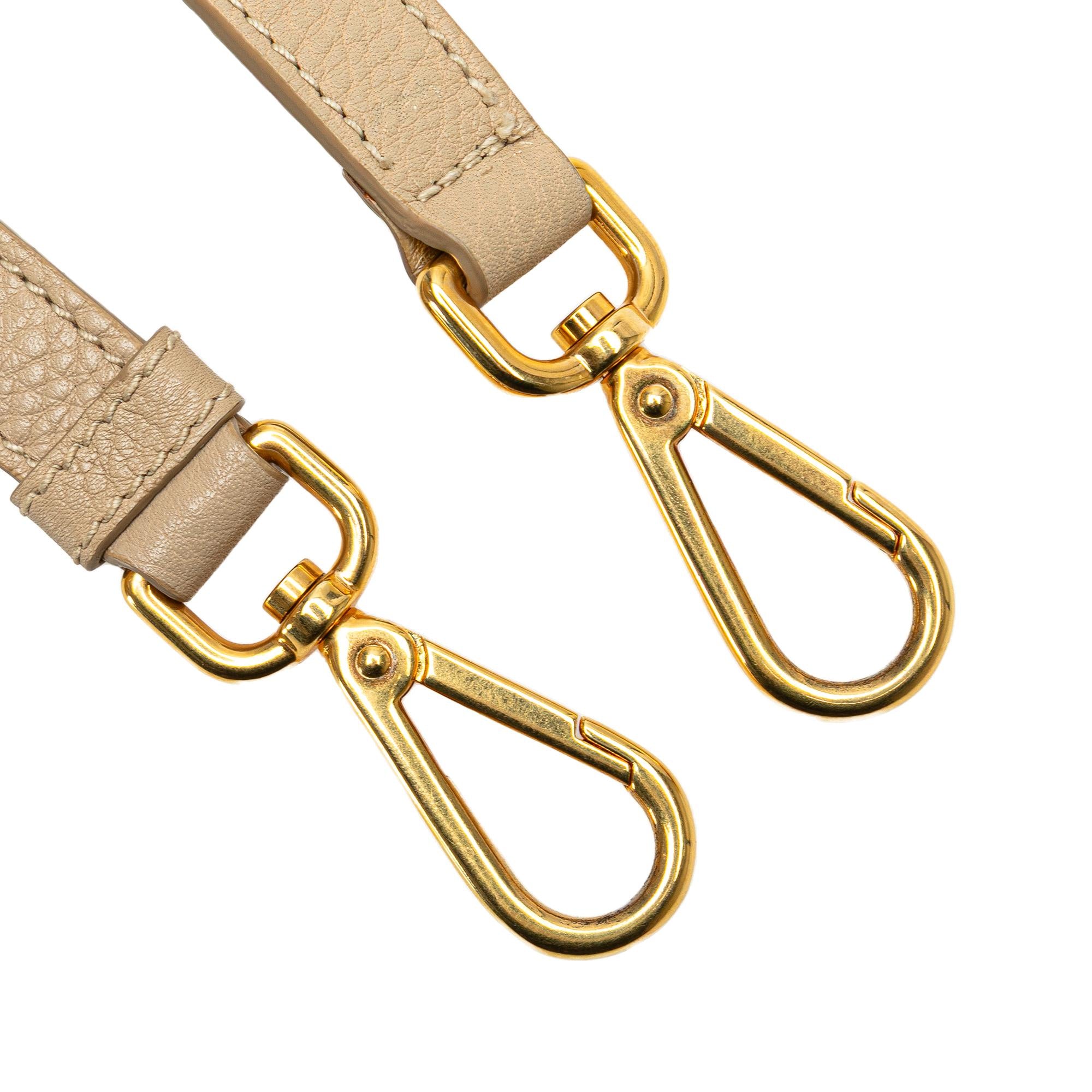 Prada Vitello Daino Open Convertible Tote