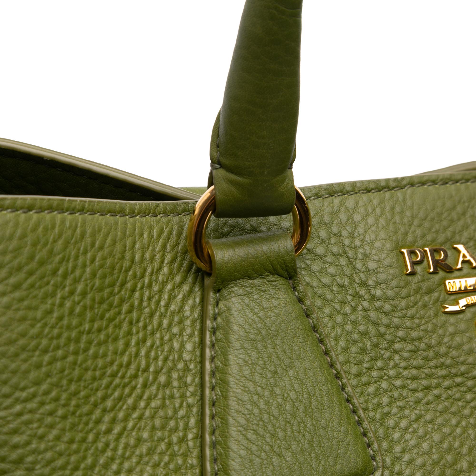 Prada Vitello Daino Open Convertible Tote