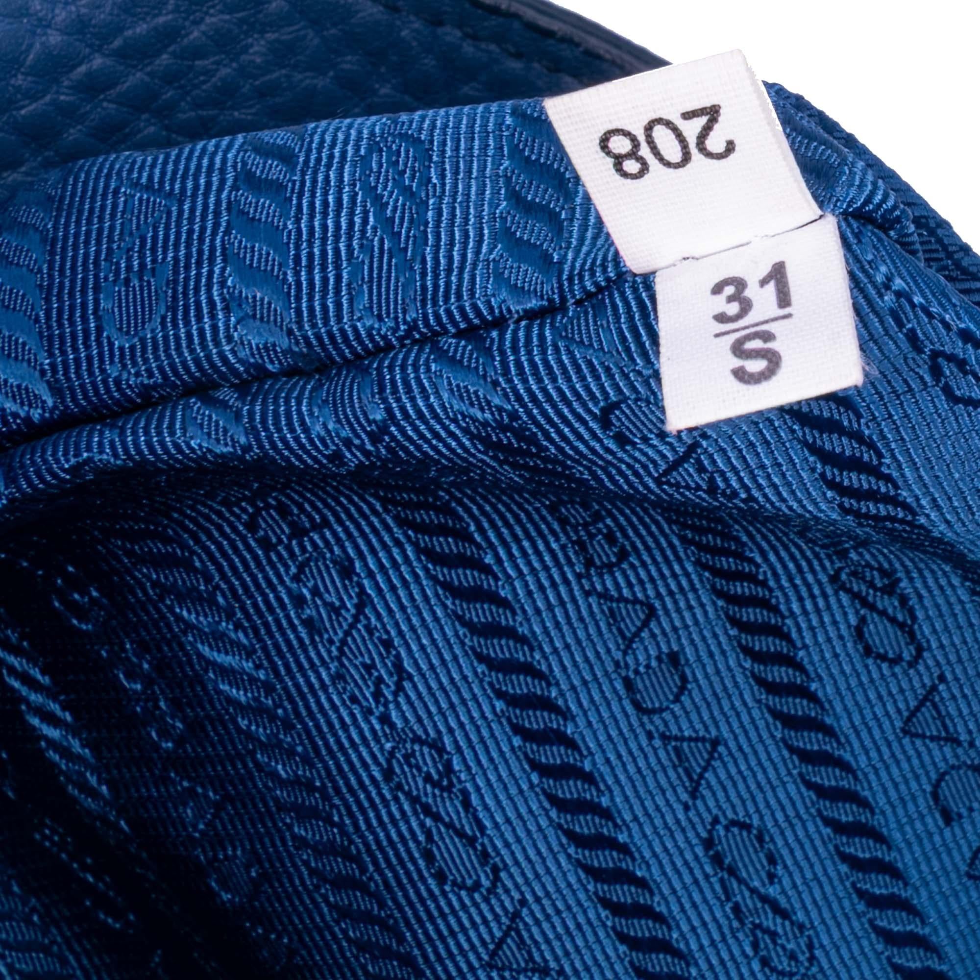 Prada Vitello Daino Open Convertible Tote