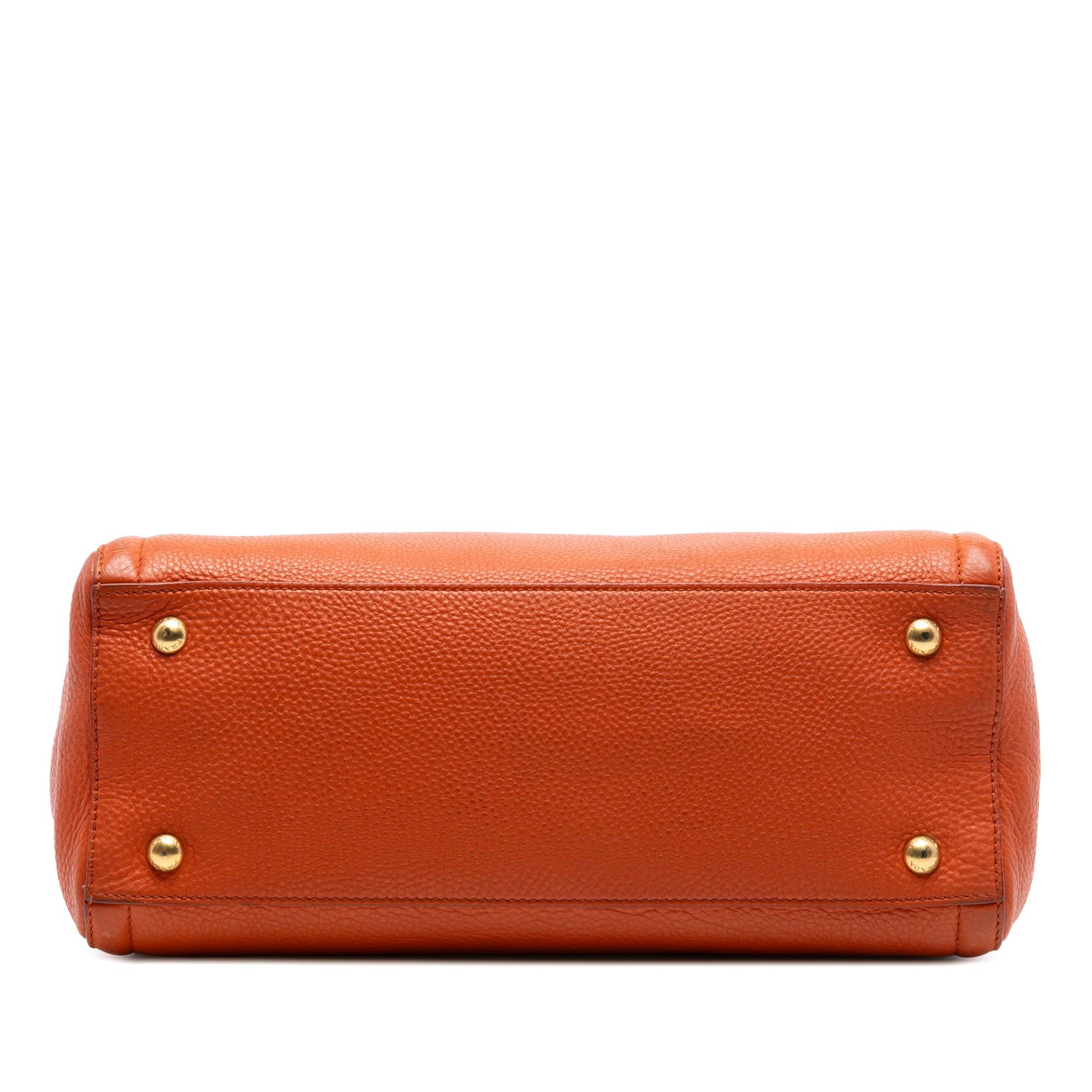 Prada Vitello Daino Open Convertible Tote