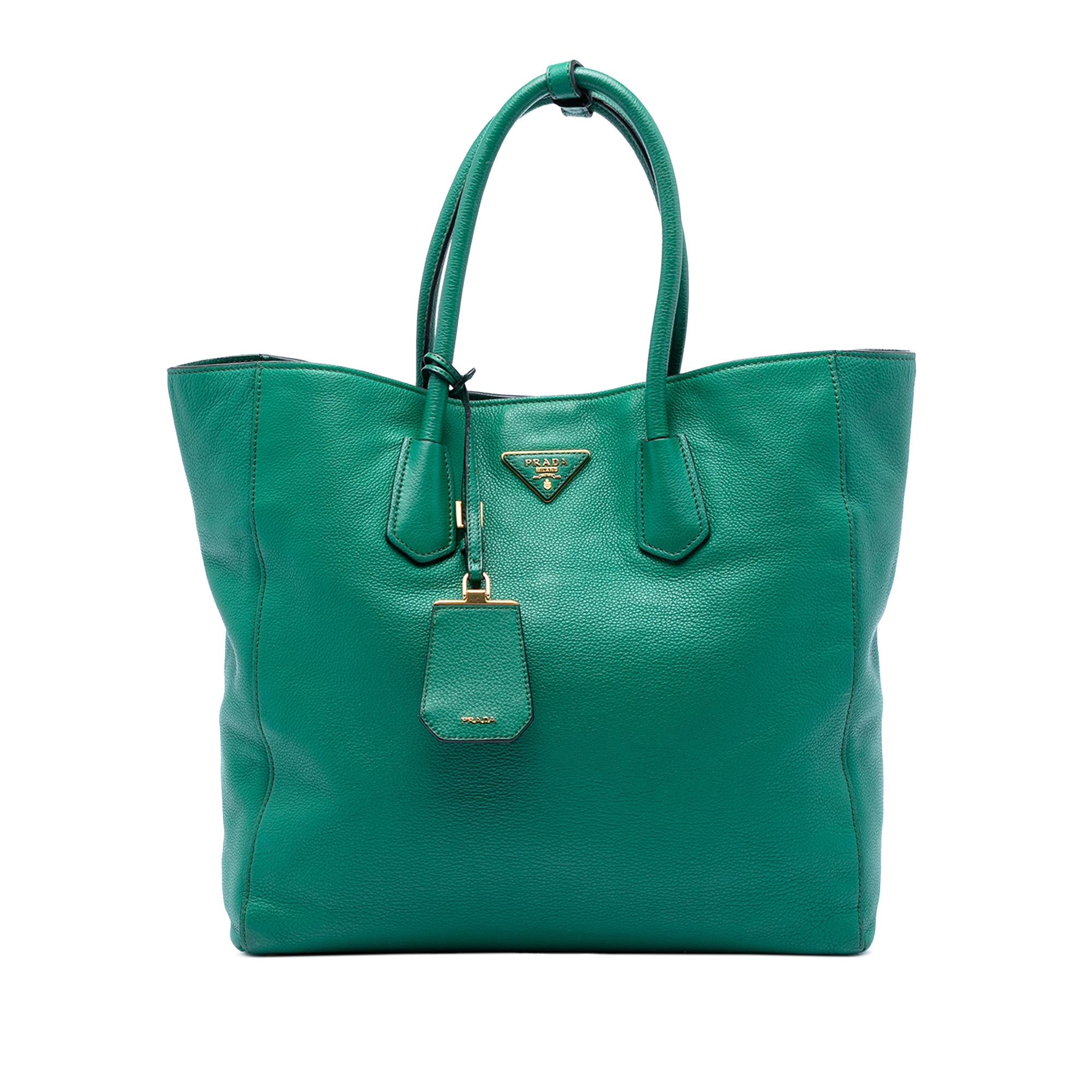 Prada Vitello Daino Open Convertible Tote