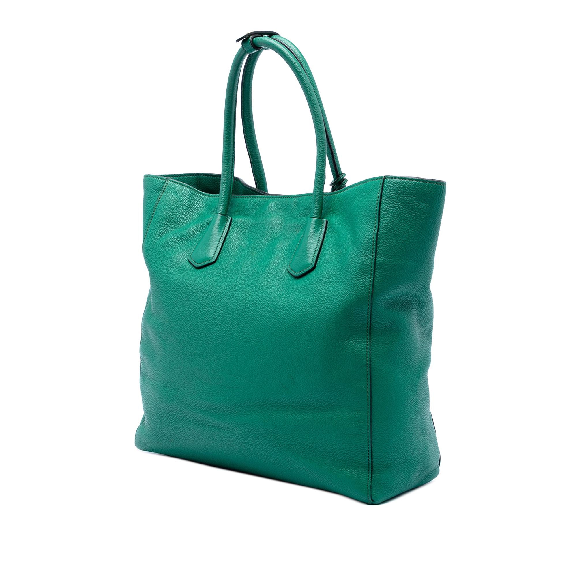 Prada Vitello Daino Open Convertible Tote