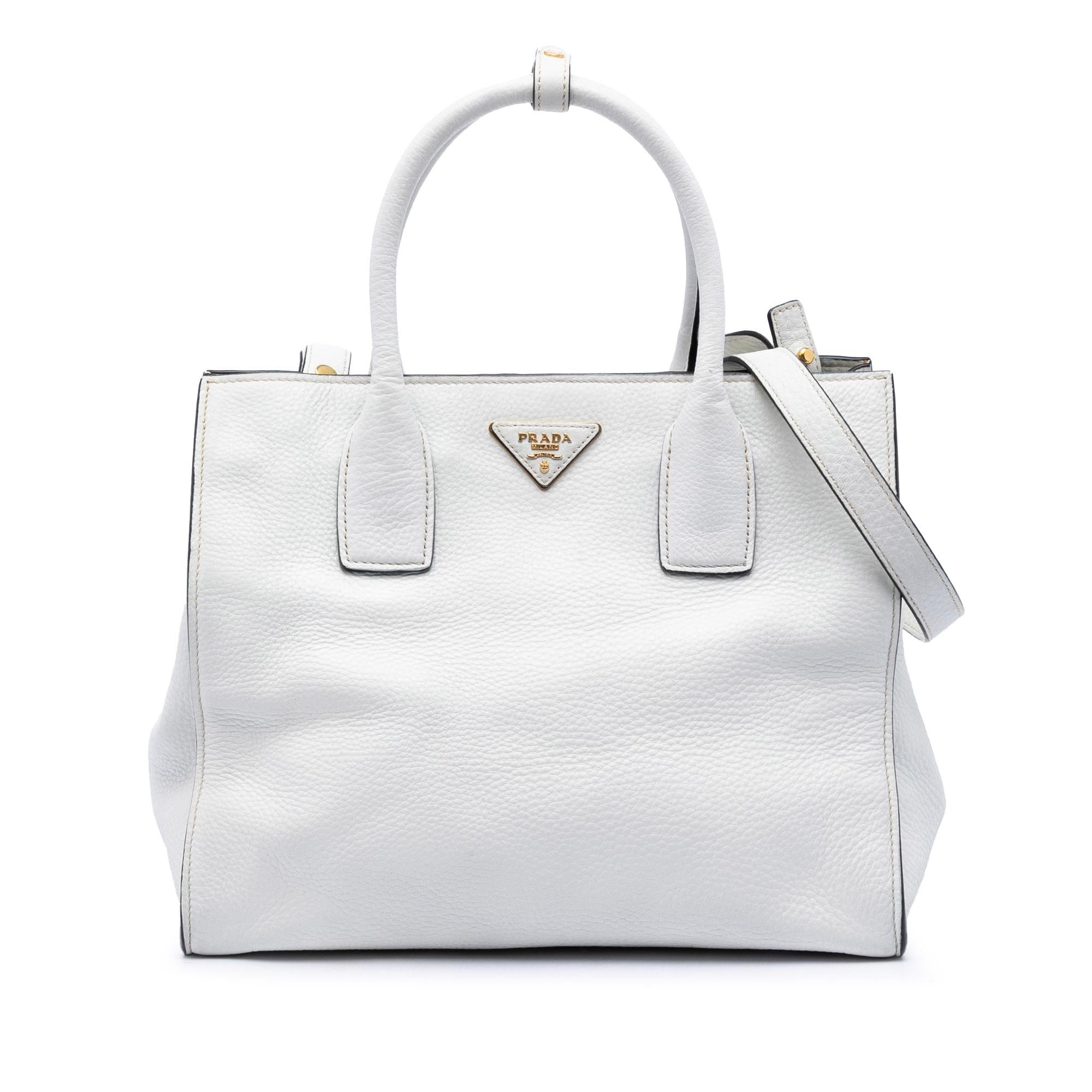Prada Vitello Daino Open Convertible Tote