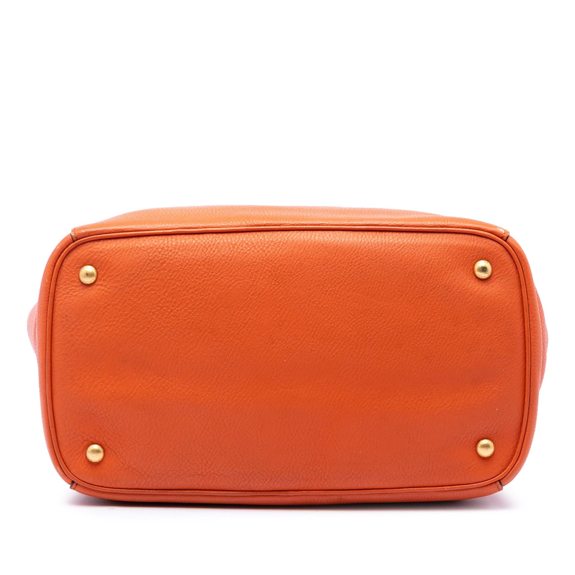 Prada Vitello Daino Open Convertible Tote