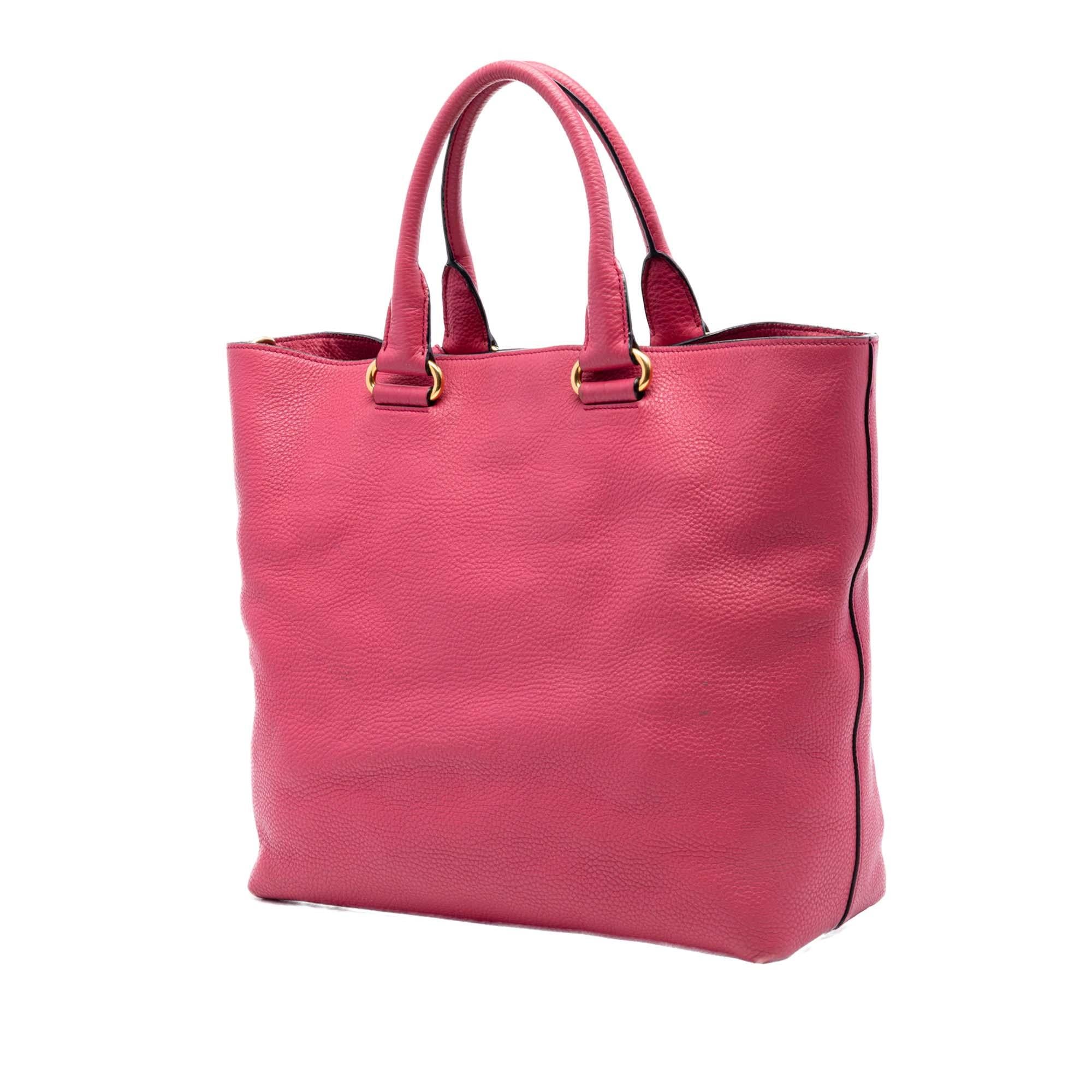 Prada Vitello Daino Open Convertible Tote