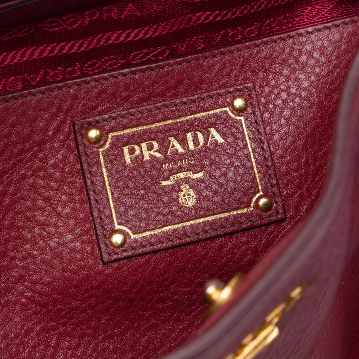 Prada Vitello Daino Open Convertible Tote