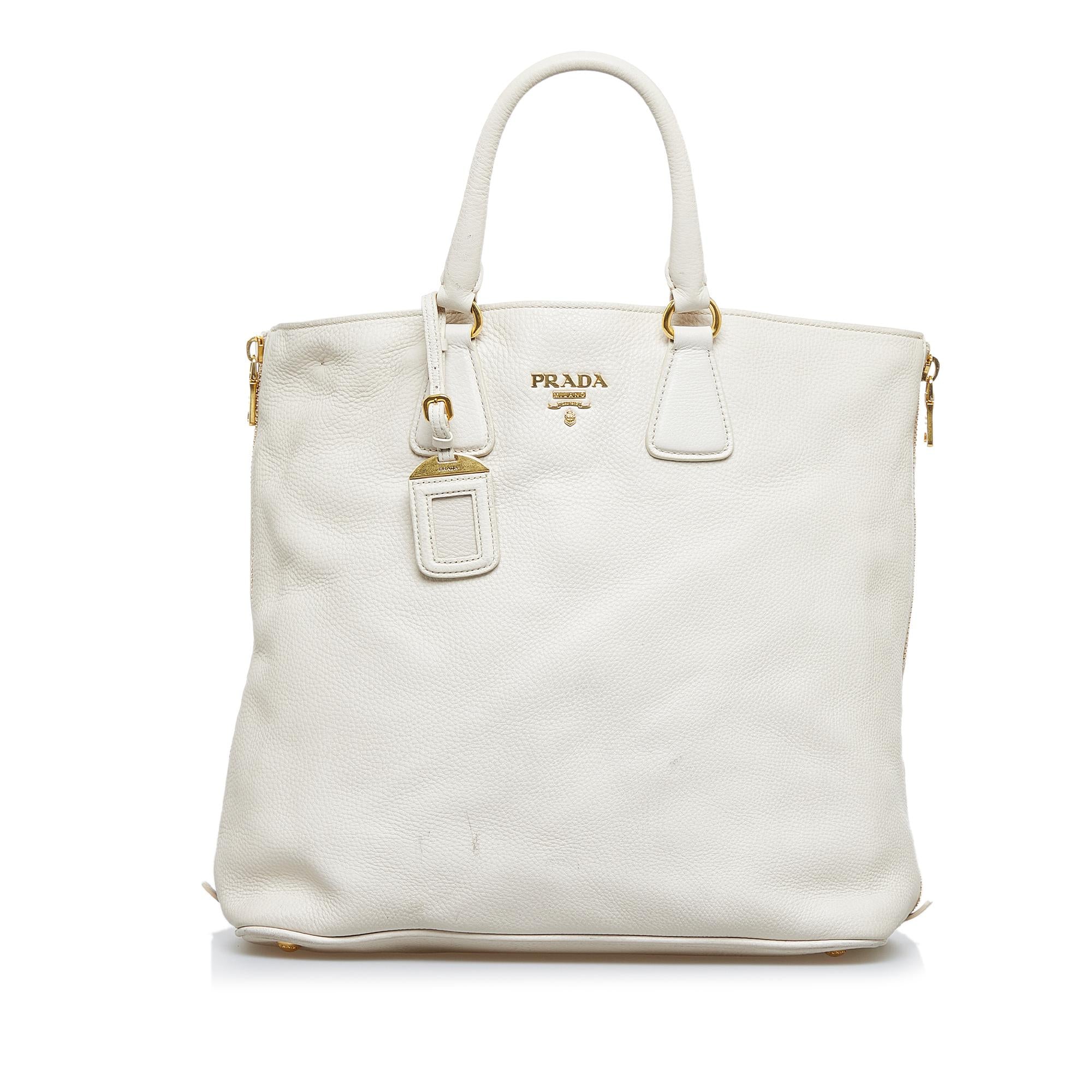 Prada Vitello Daino Satchel (SHG-pw9PC9)