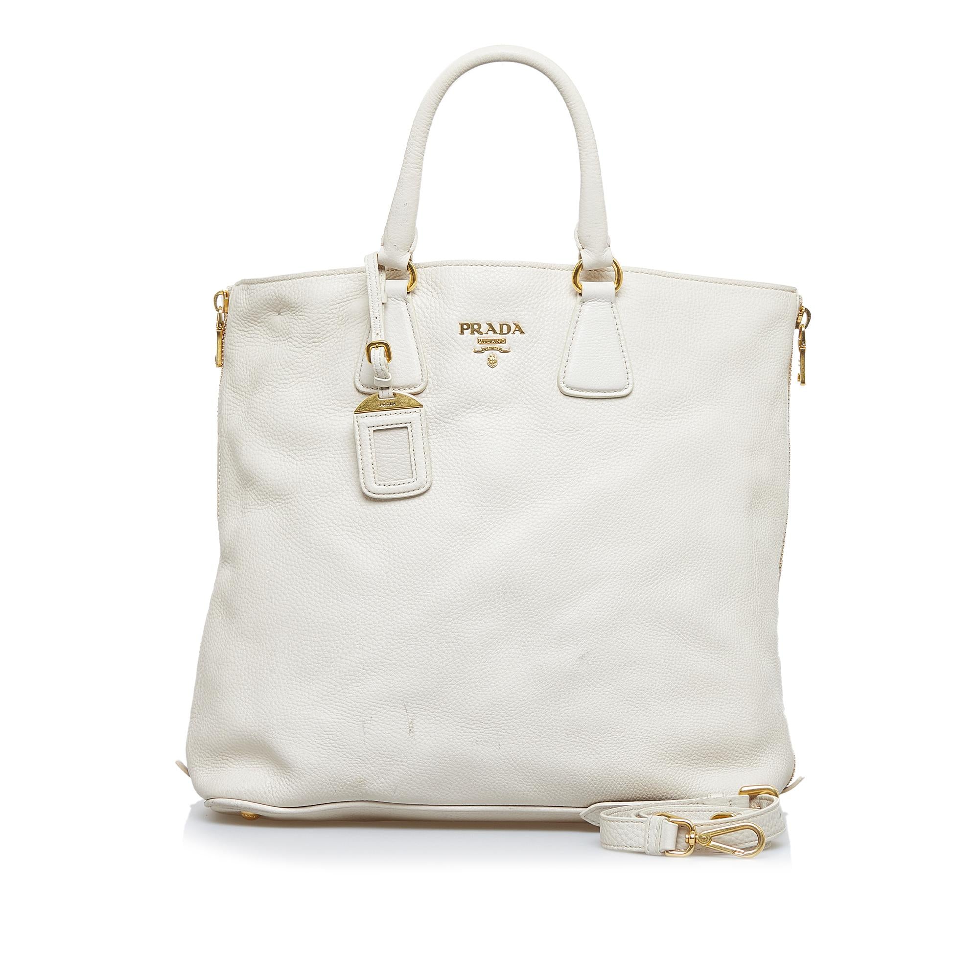 Prada Vitello Daino Satchel (SHG-pw9PC9)