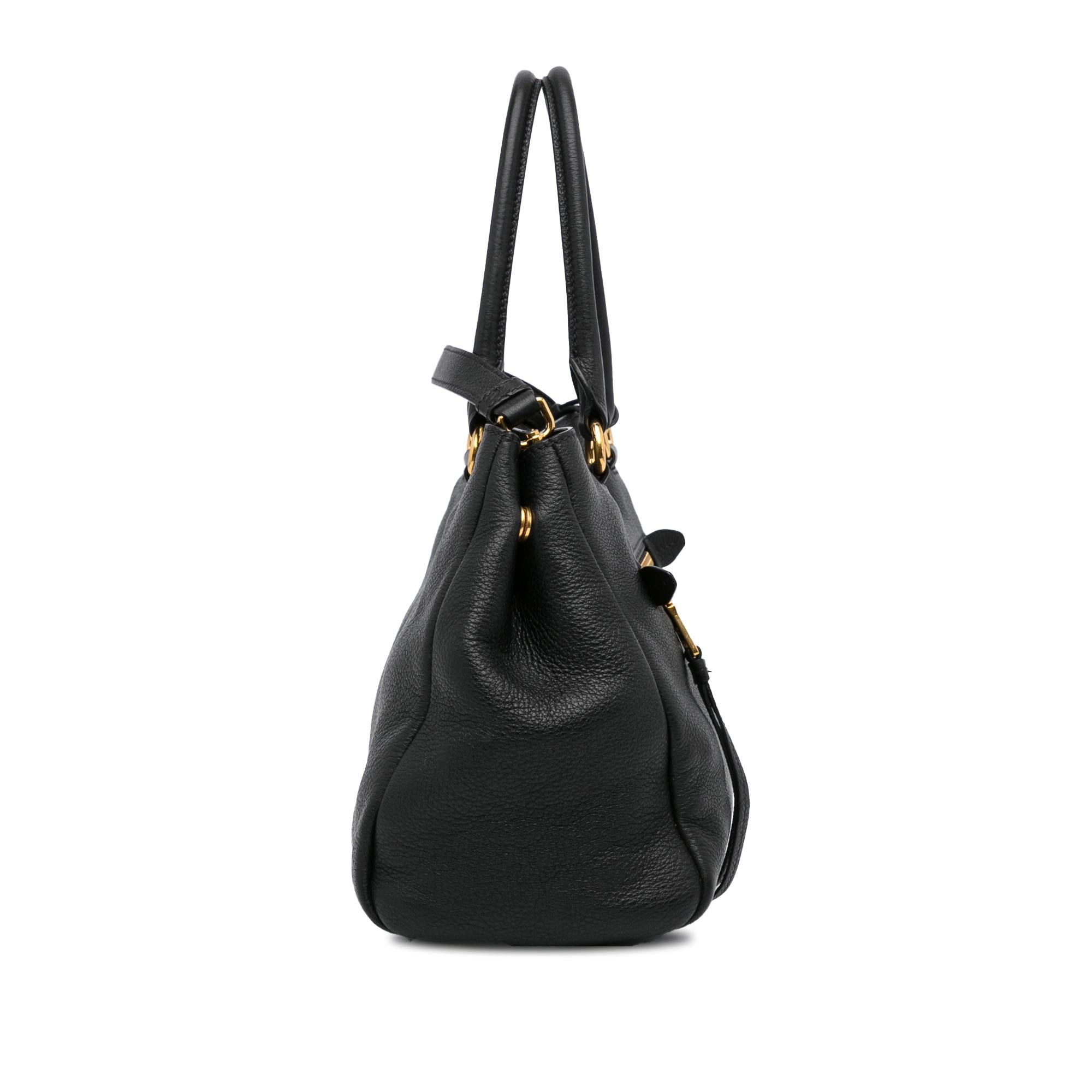 Prada Vitello Daino Satchel (SHG-W1IJKx)