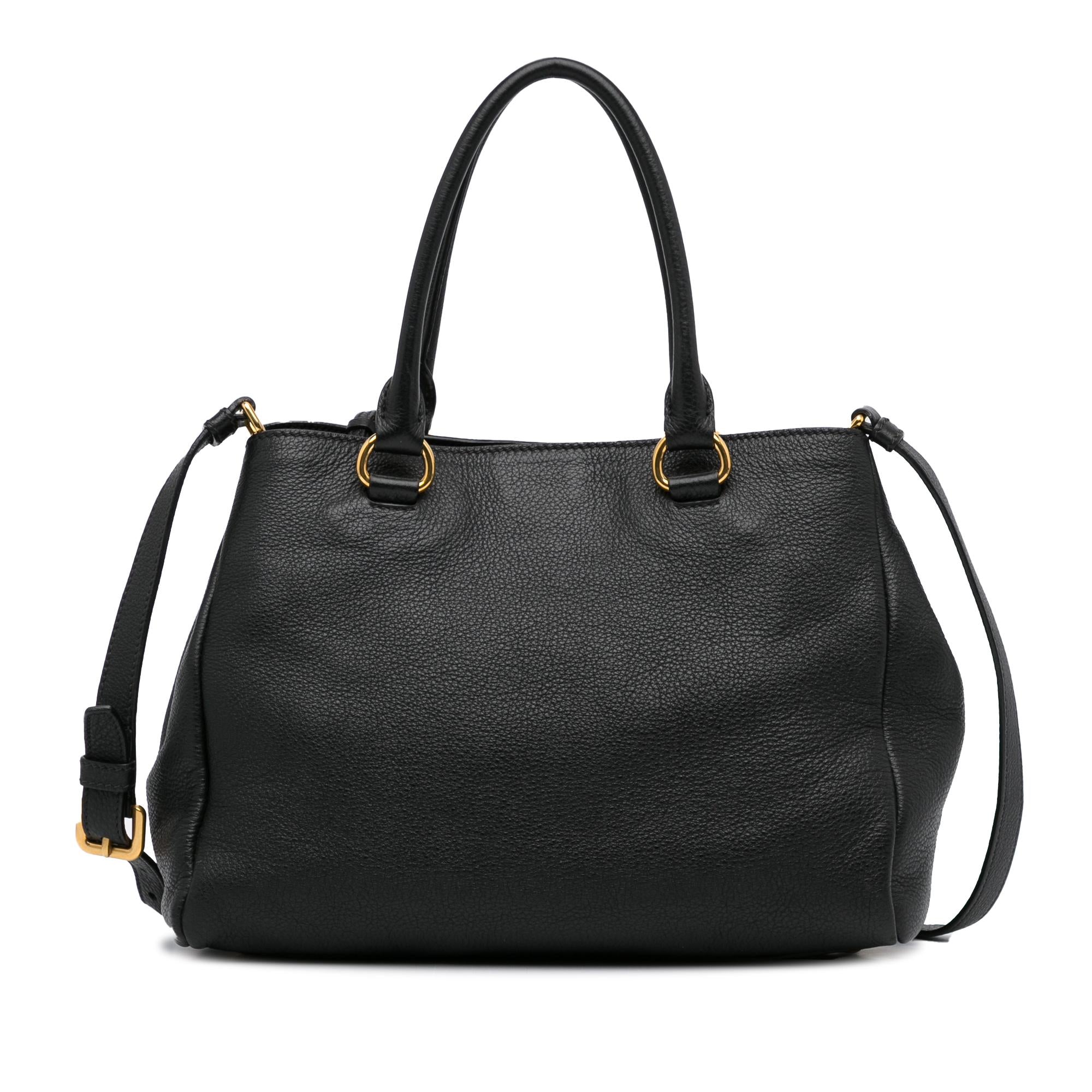 Prada Vitello Daino Satchel (SHG-W1IJKx)