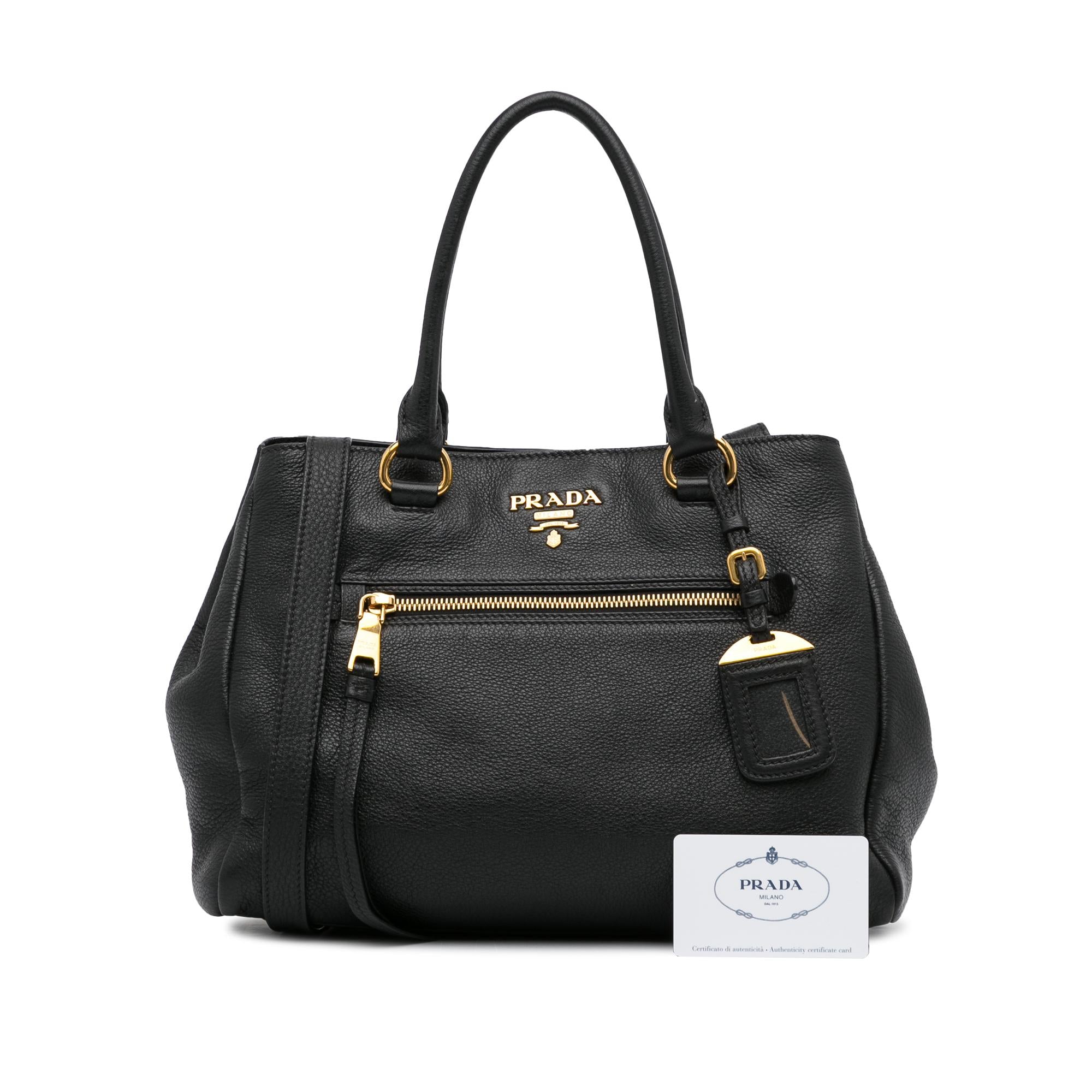 Prada Vitello Daino Satchel (SHG-W1IJKx)