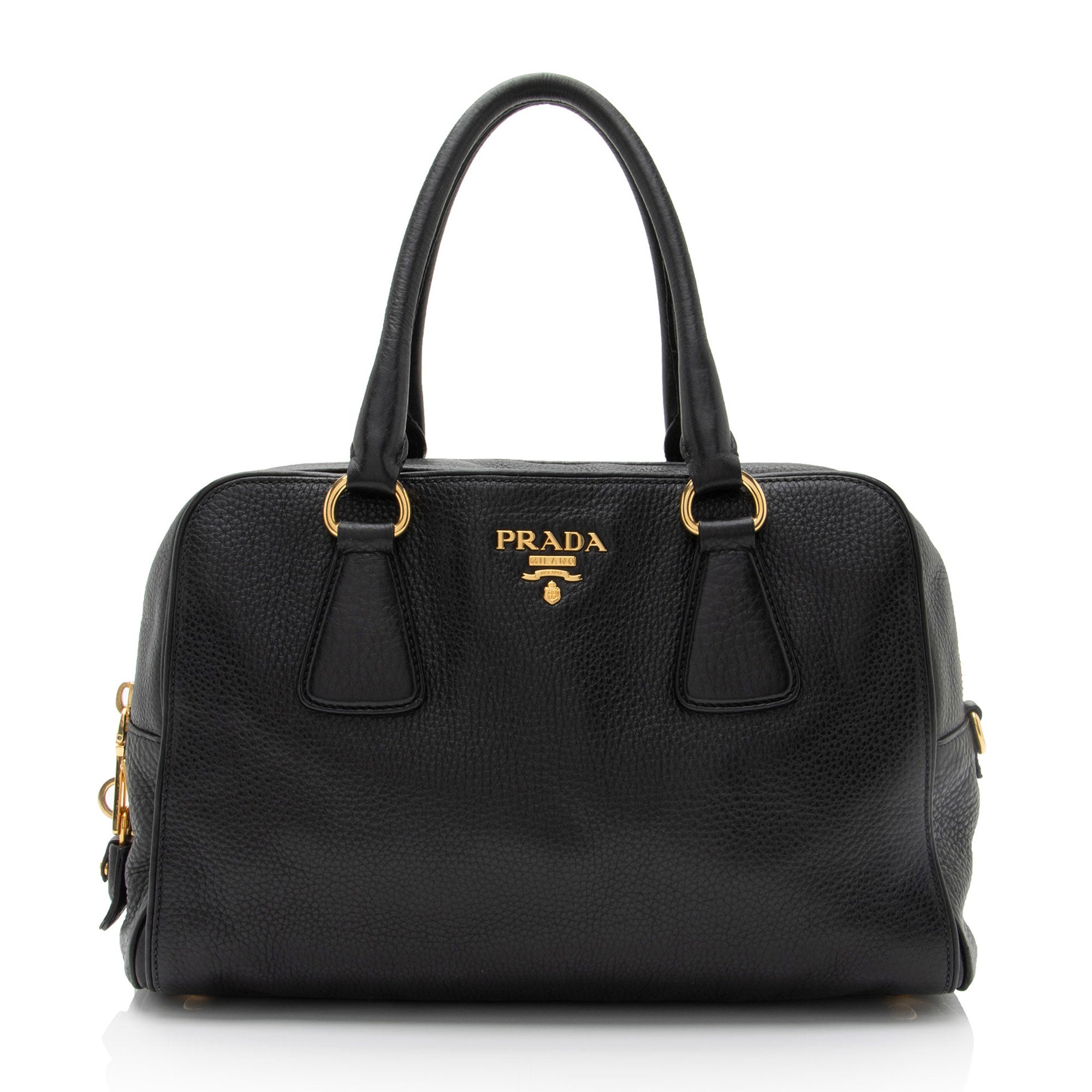 Prada Vitello Daino Boston Bag (SHF-h75hET)