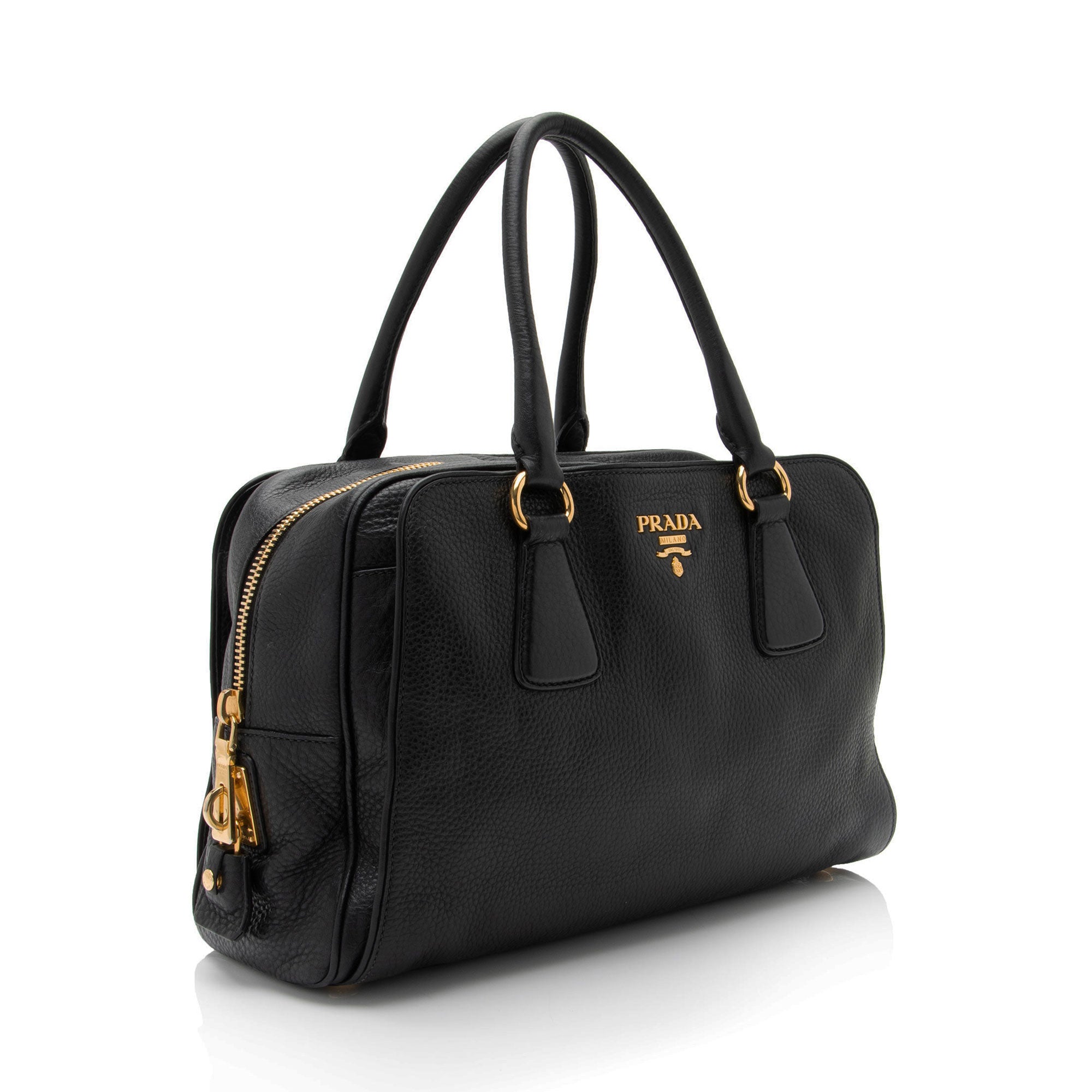 Prada Vitello Daino Boston Bag (SHF-h75hET)