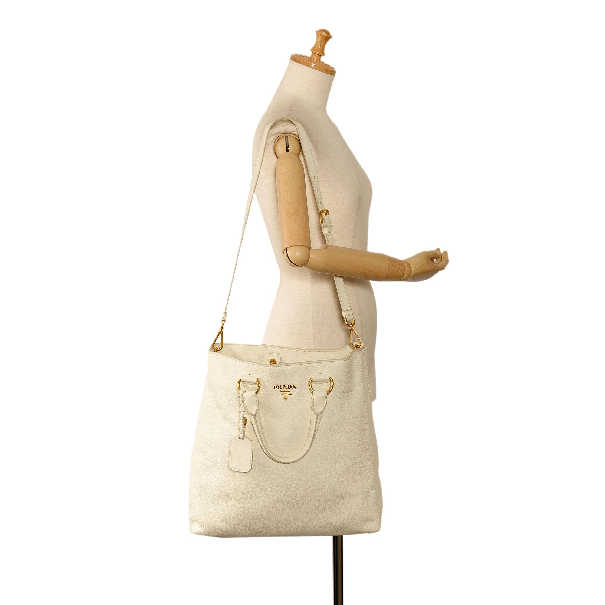 Prada Vitello Daino Satchel (SHG-AvUQf5)