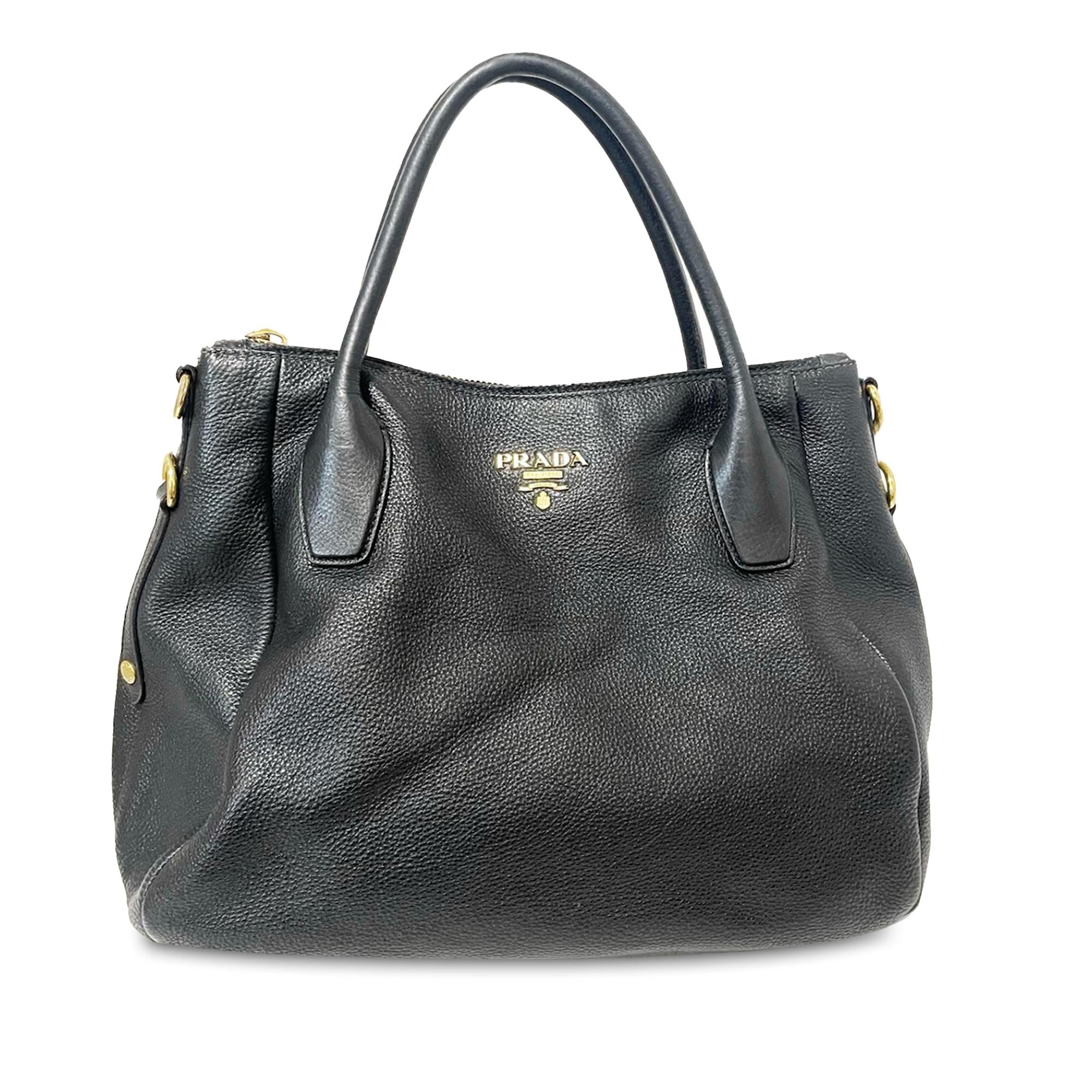 Prada Vitello Daino Satchel (SHG-yKEpiP)