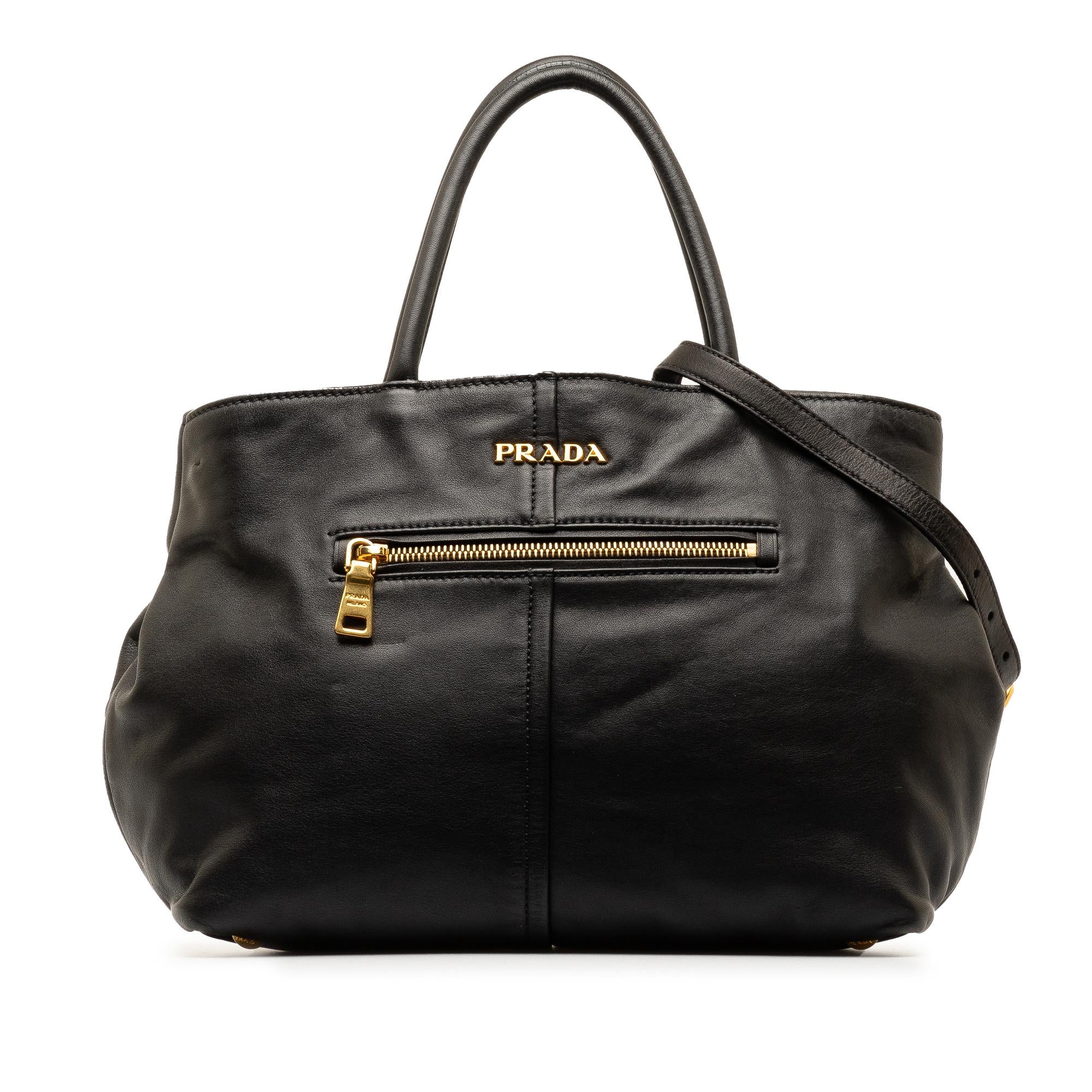 Prada Vitello Daino Satchel (SHG-fe7ASx)