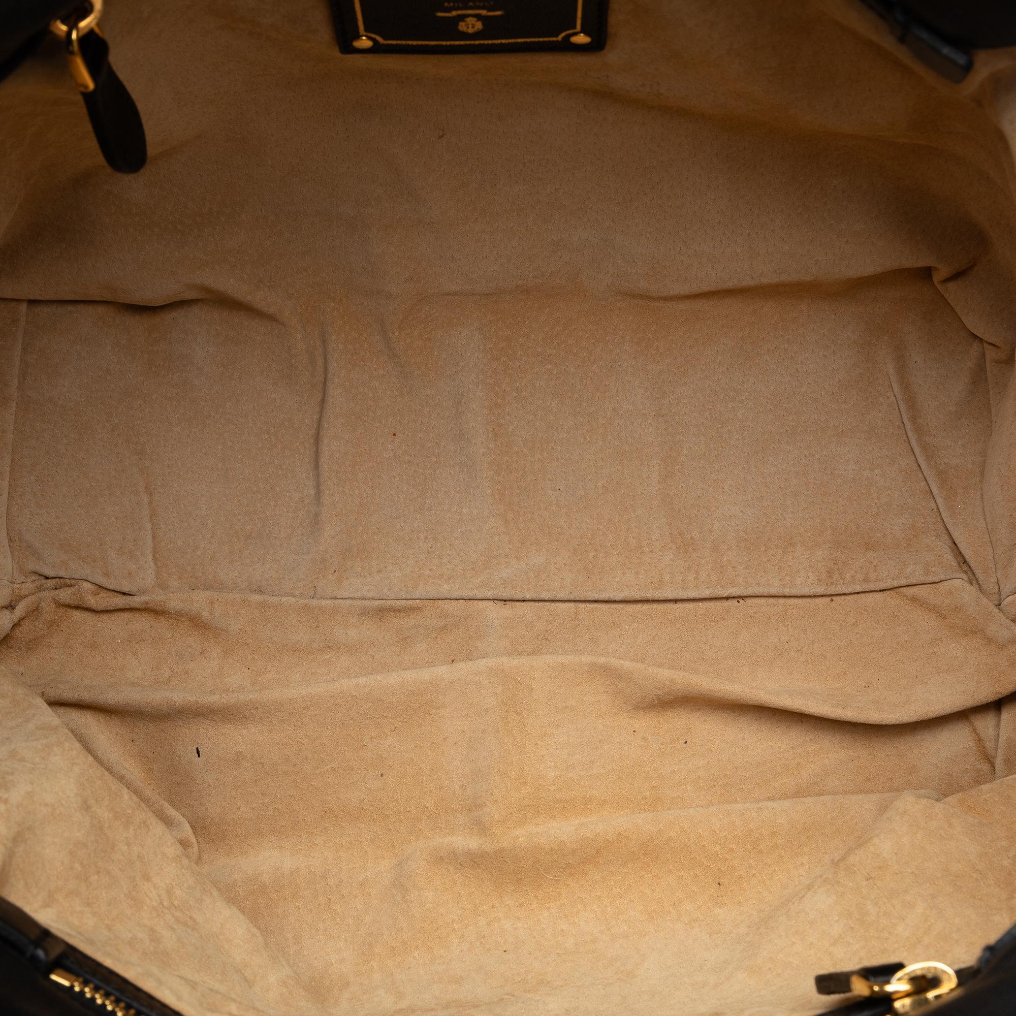 Prada Vitello Daino Satchel (SHG-fe7ASx)