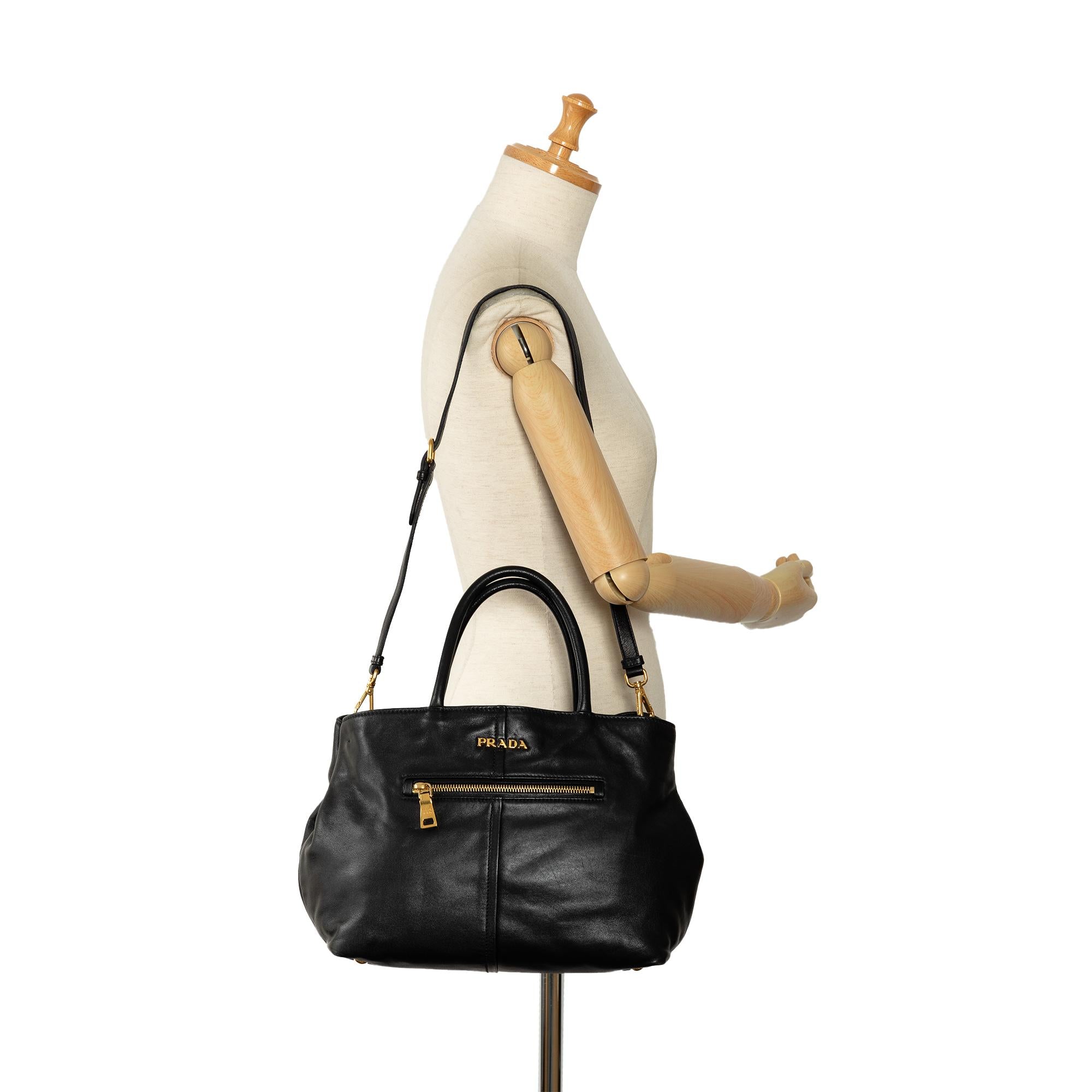 Prada Vitello Daino Satchel (SHG-fe7ASx)