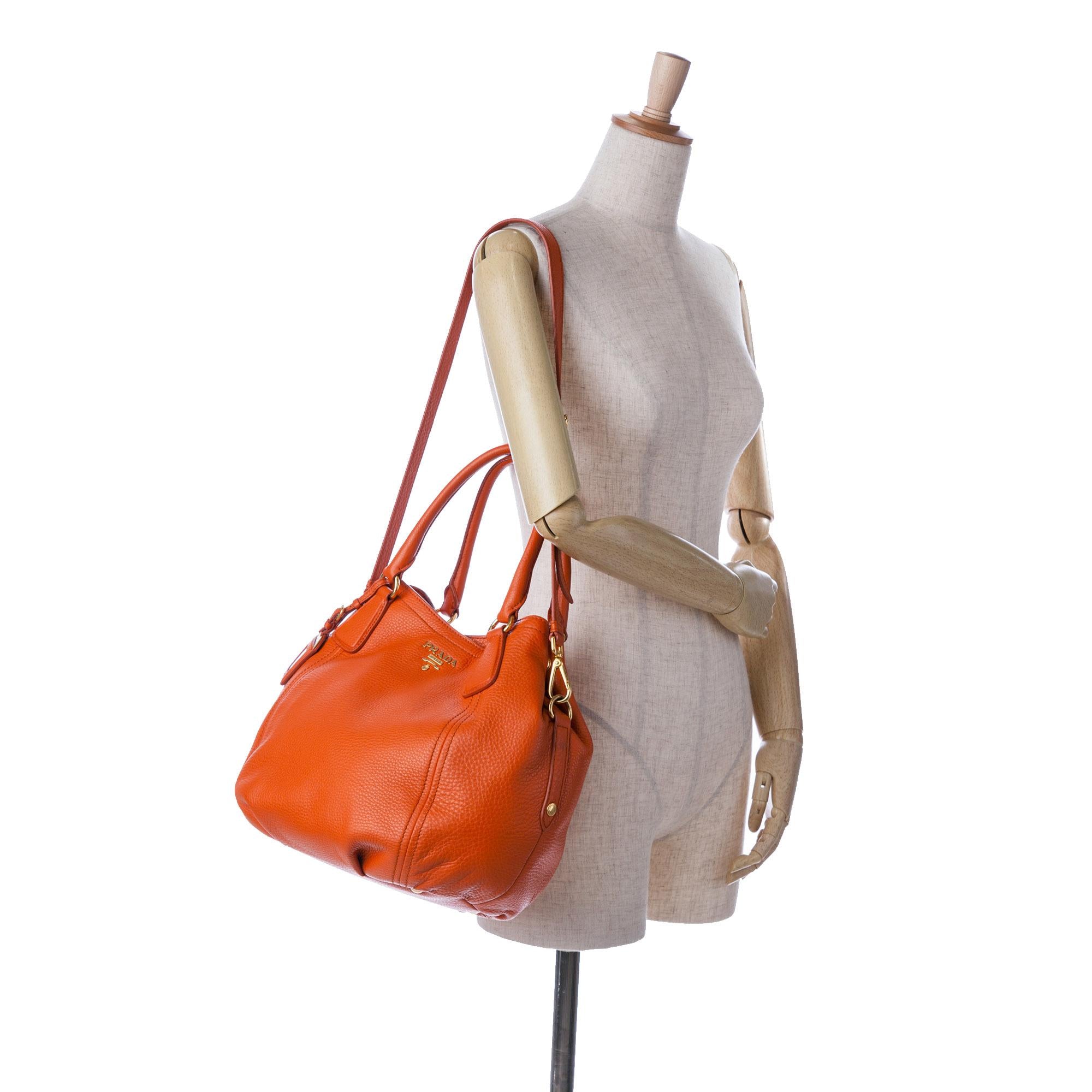 Prada Vitello Daino Satchel (SHG-6ZI1Xk)